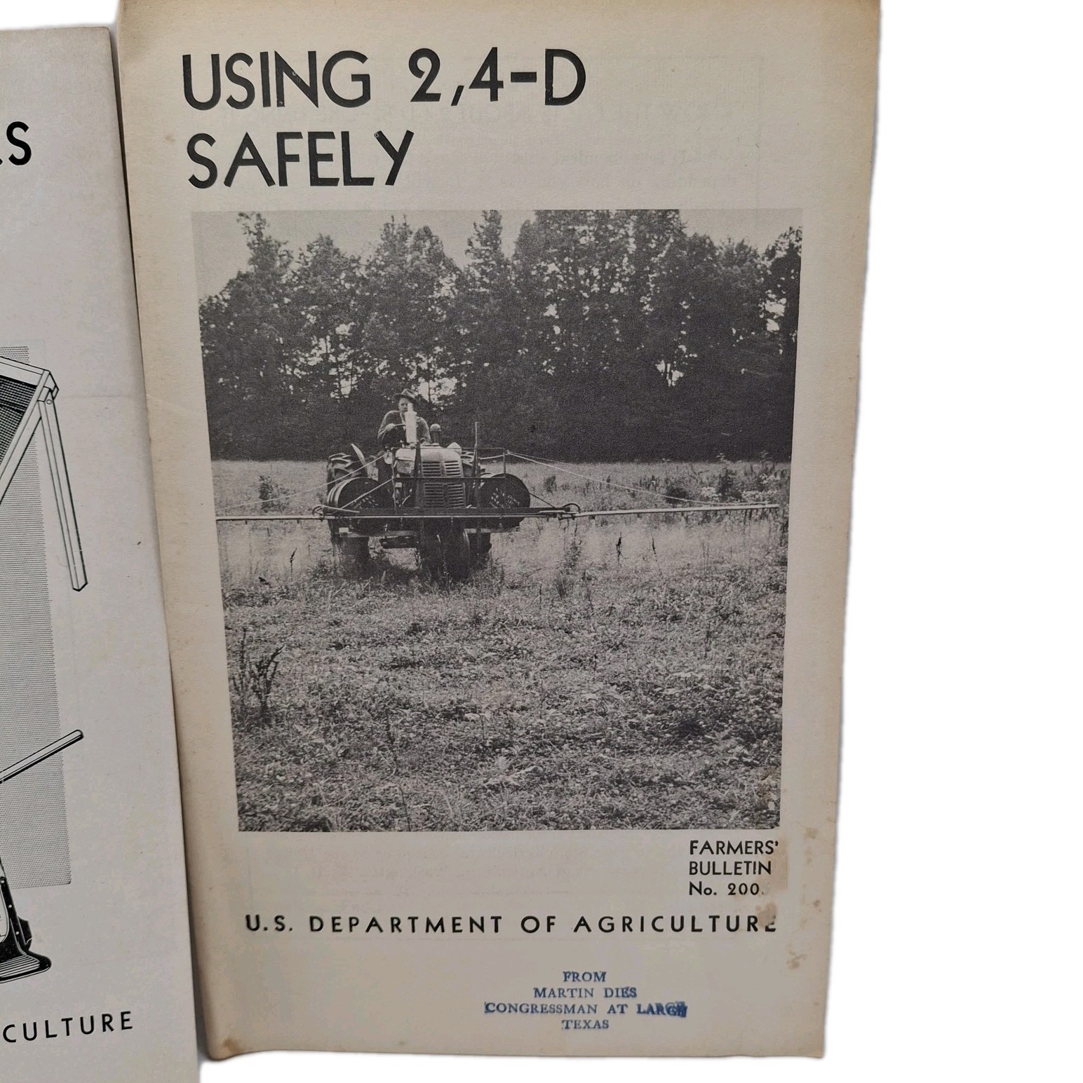 Vtg U.S. Department Of Agriculture Booklet LOT of 3 2,4-D Mixing Fertilizers