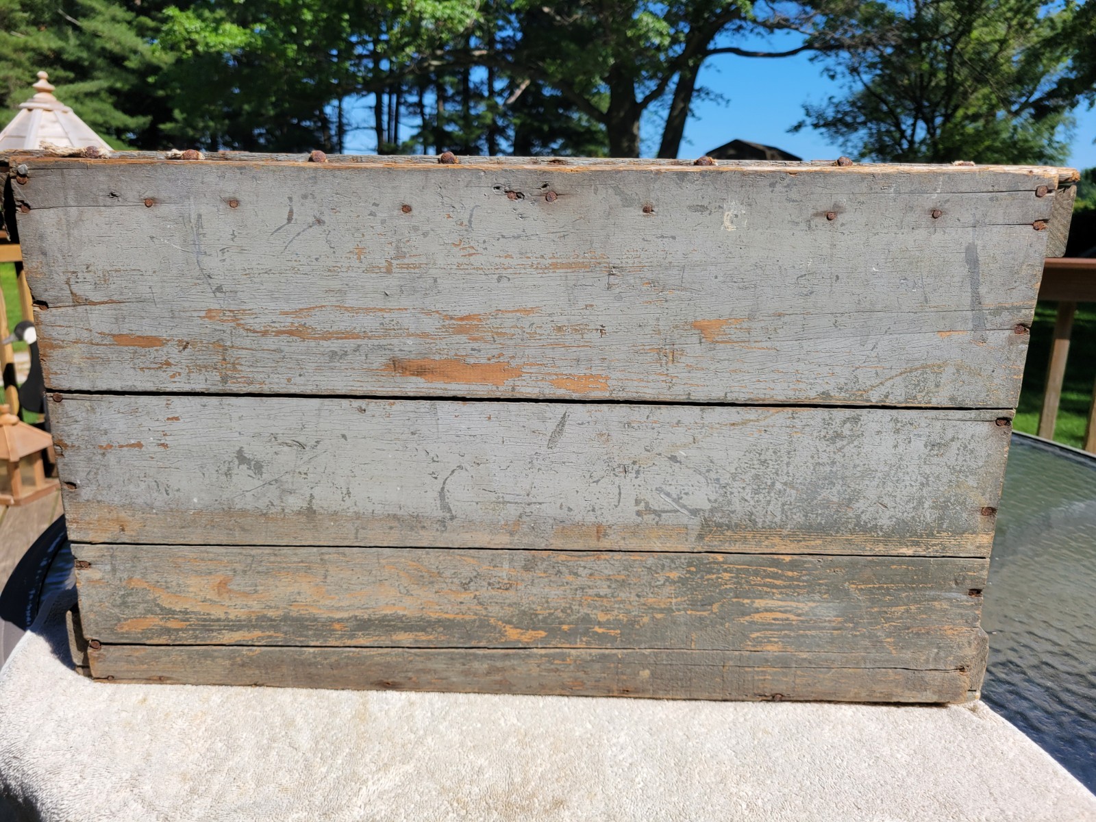 Vintage Ashland Ohio Dr Hess And Clark Poultry Pan-A-Min Wood Shipping Crate