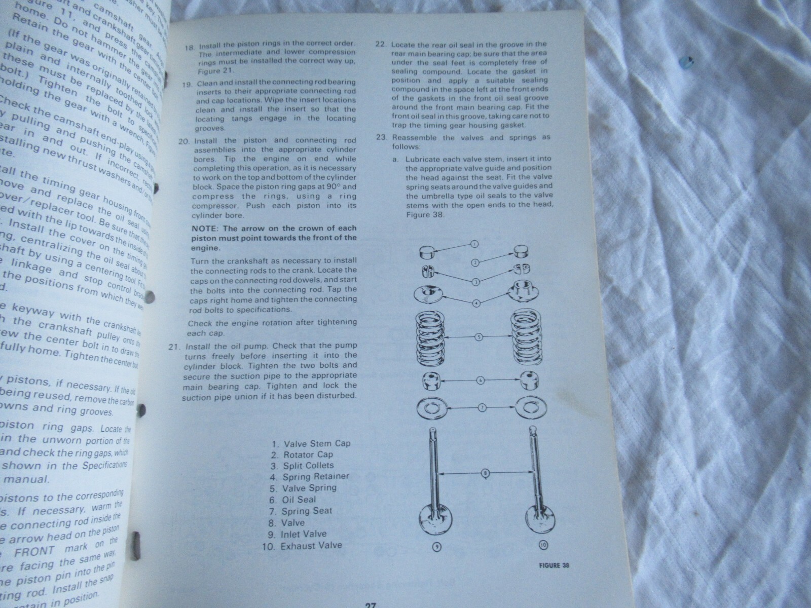 New Holland Ford Diesel Industrial 254 380 Engine Repair Shop Service Manual
