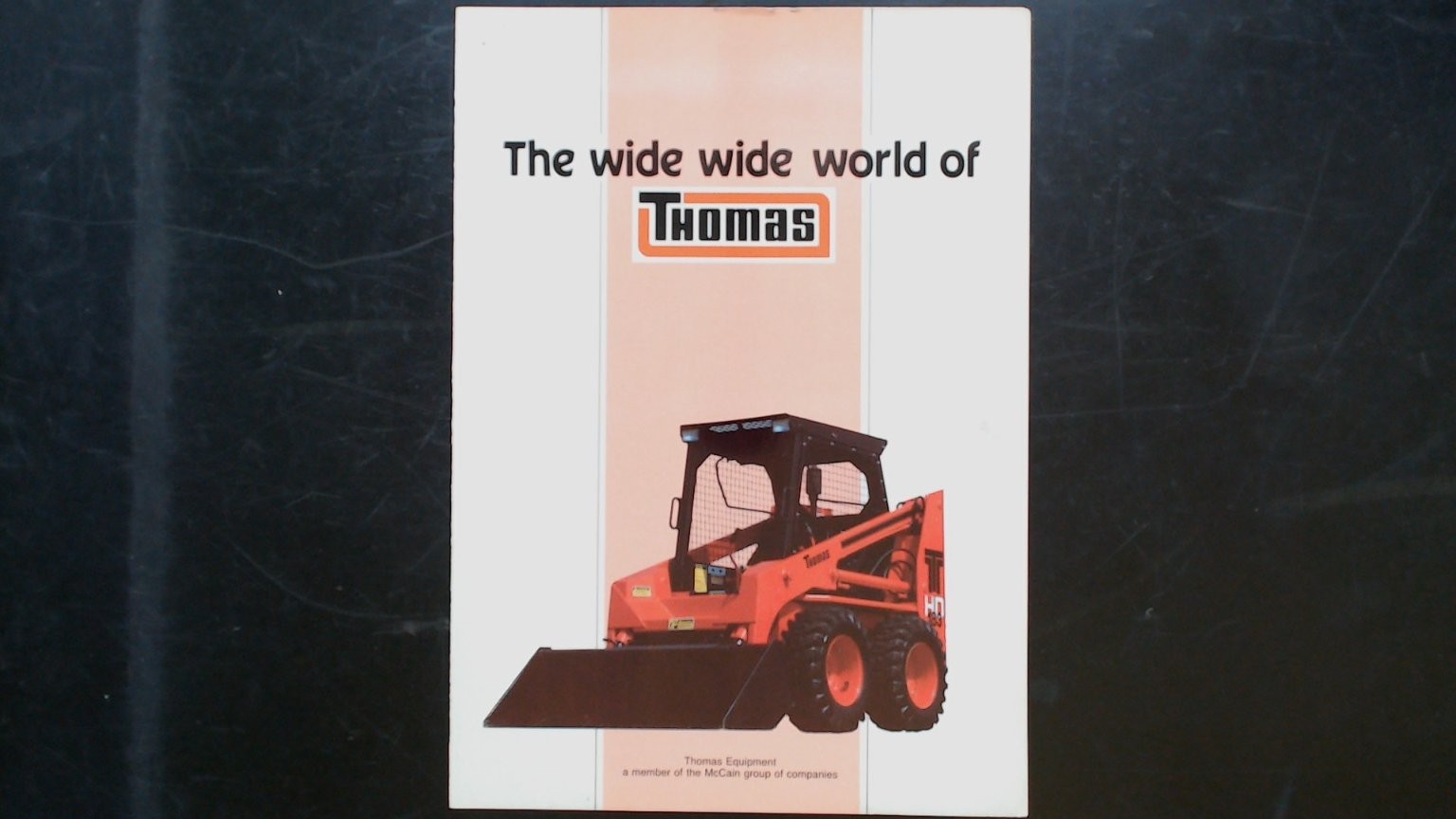 Thomas Skid Steer Loader Brochure Agriculture Equipment Vintage 1980s