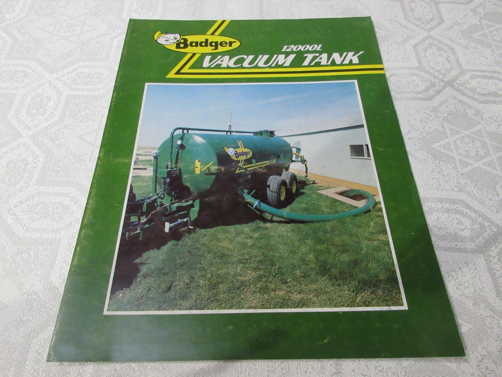Badger 1200L Vacuum Tank Sales Brochure 4 Page
