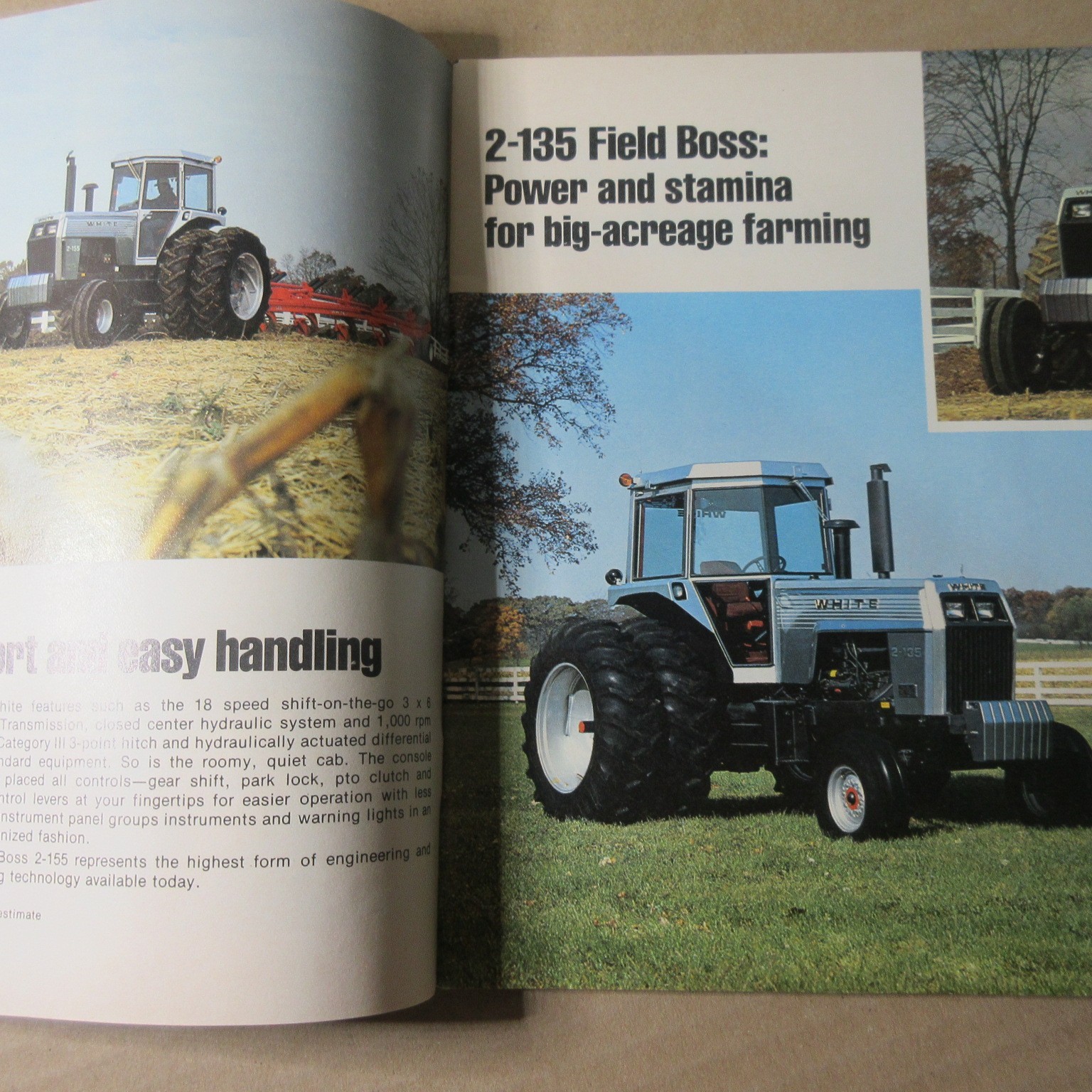 VINTAGE WHITE FARM EQUIPMENT 1978 FARM EQUIPMENT LINE BROCHURE tractors mowers