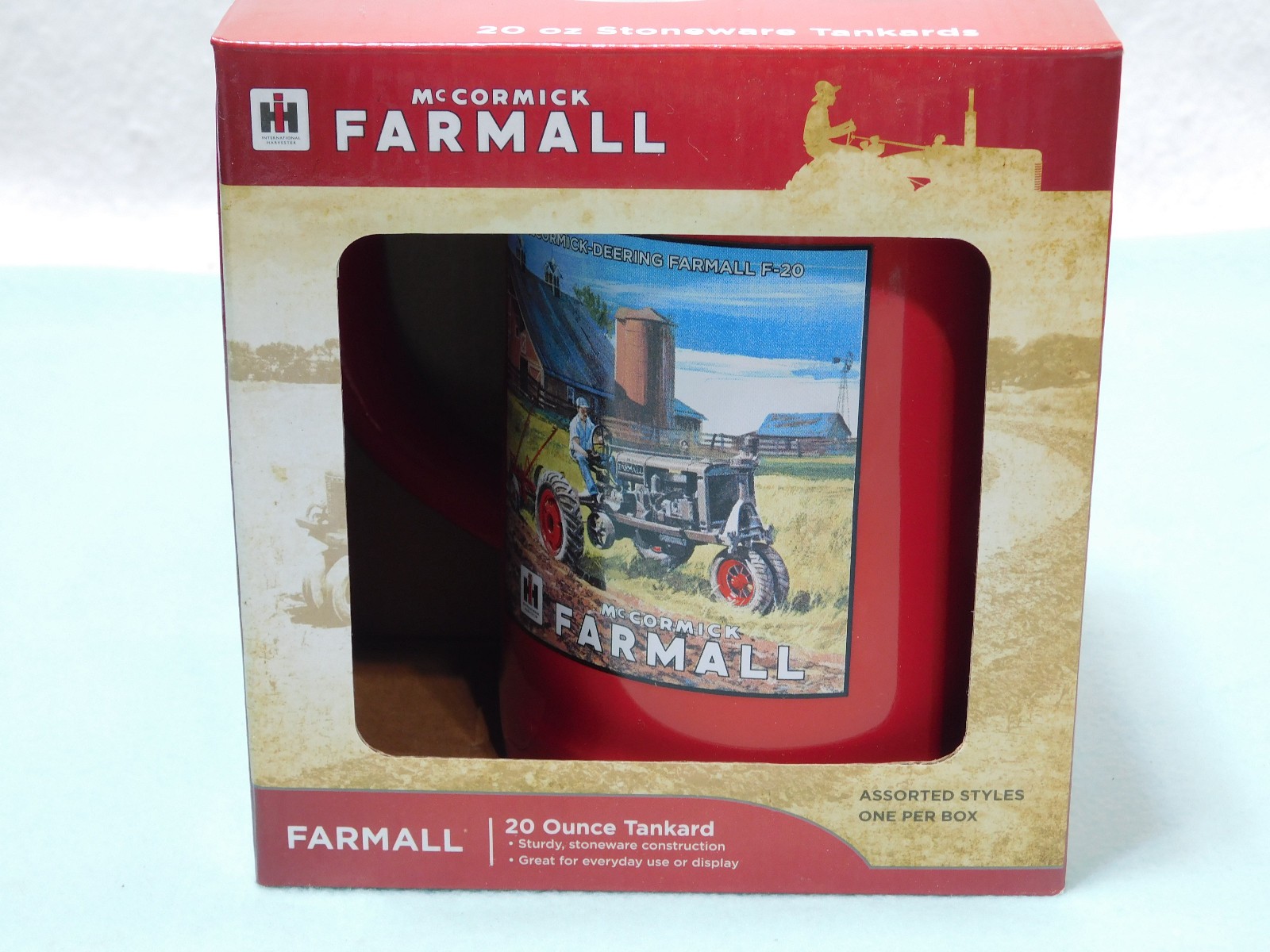 McCormick Farmall 20 Ounce Tankard Mug. New in the Box