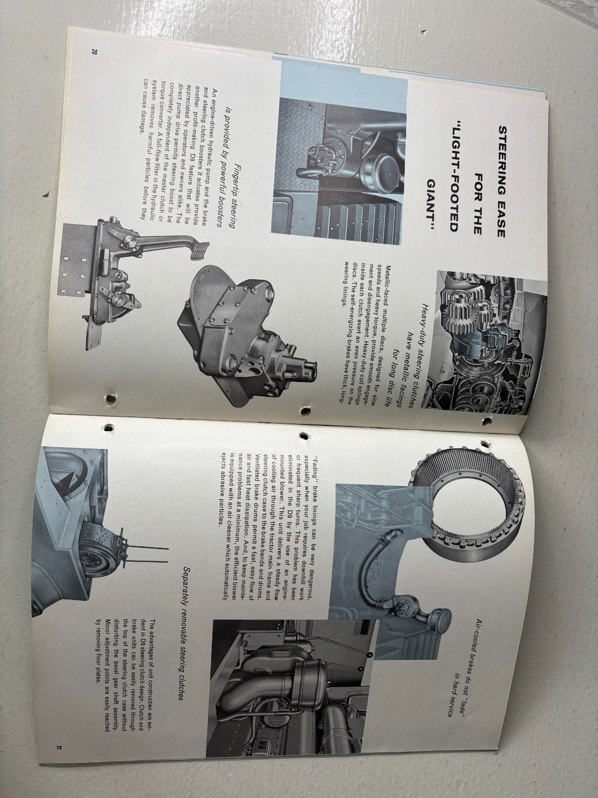 Caterpillar The Cat D9 Series D Tractor Brochure 1956 Vintage 31 Pages