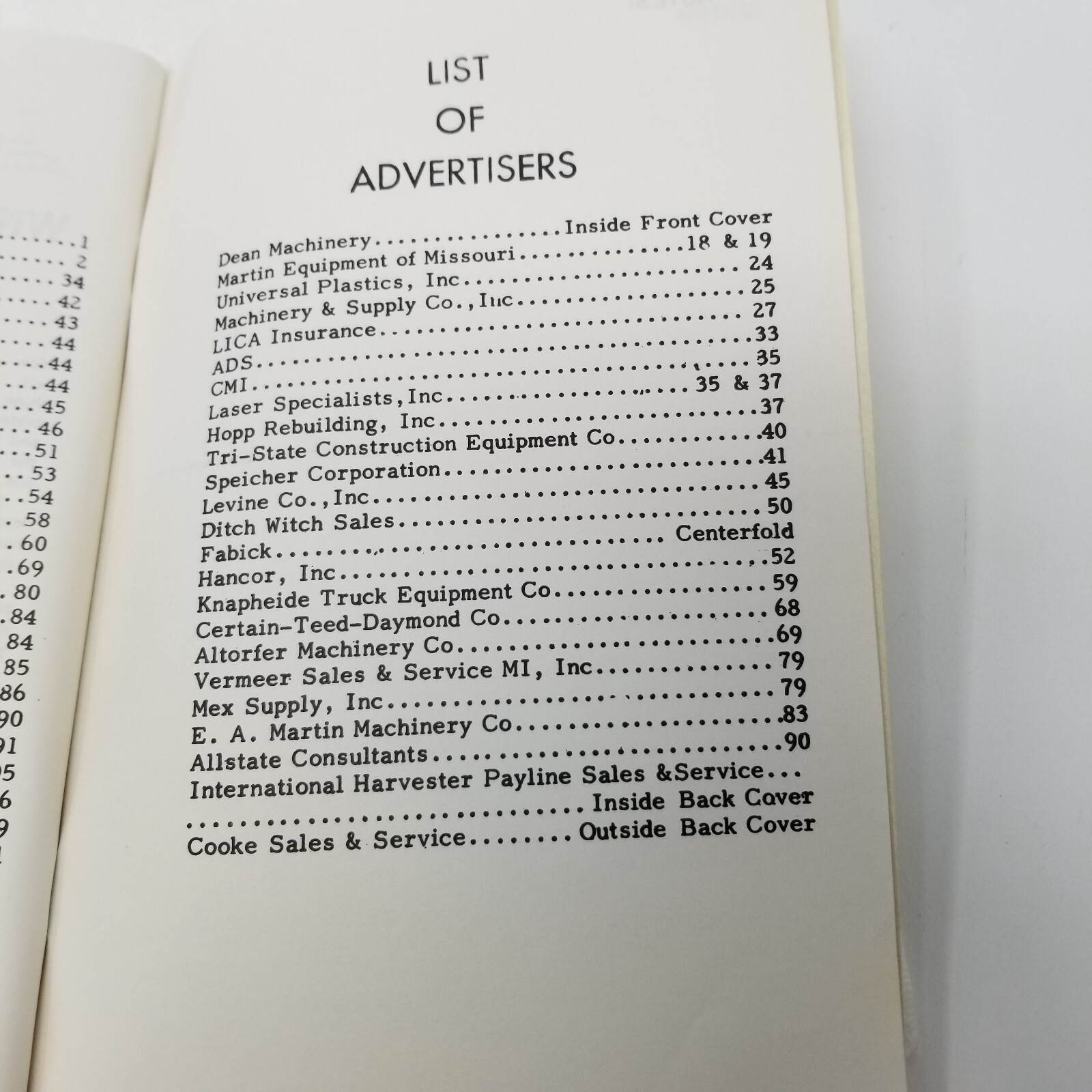 Missouri Land Improvement Contractors Directory 1980 MLICA Catalog Photos Ads