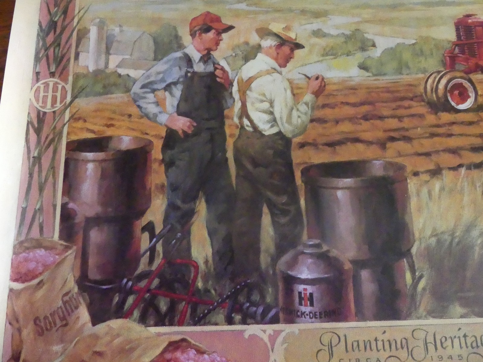 IH McCormick Deering Case 16½ » x 24&Prime; Poster Planting Heritage – CIRCA 1945
