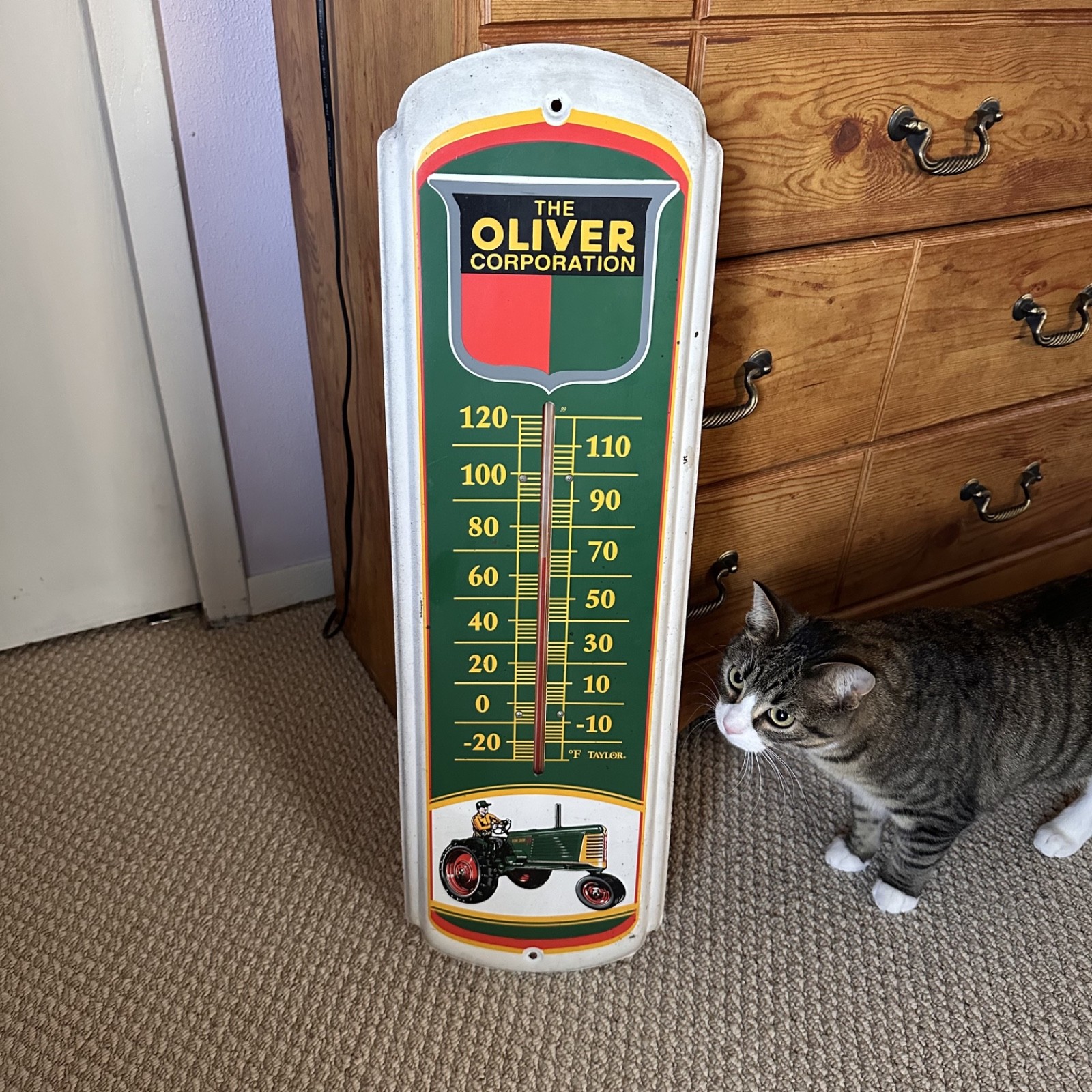 Working Vintage Large Oliver thermometer – Made by Taylor