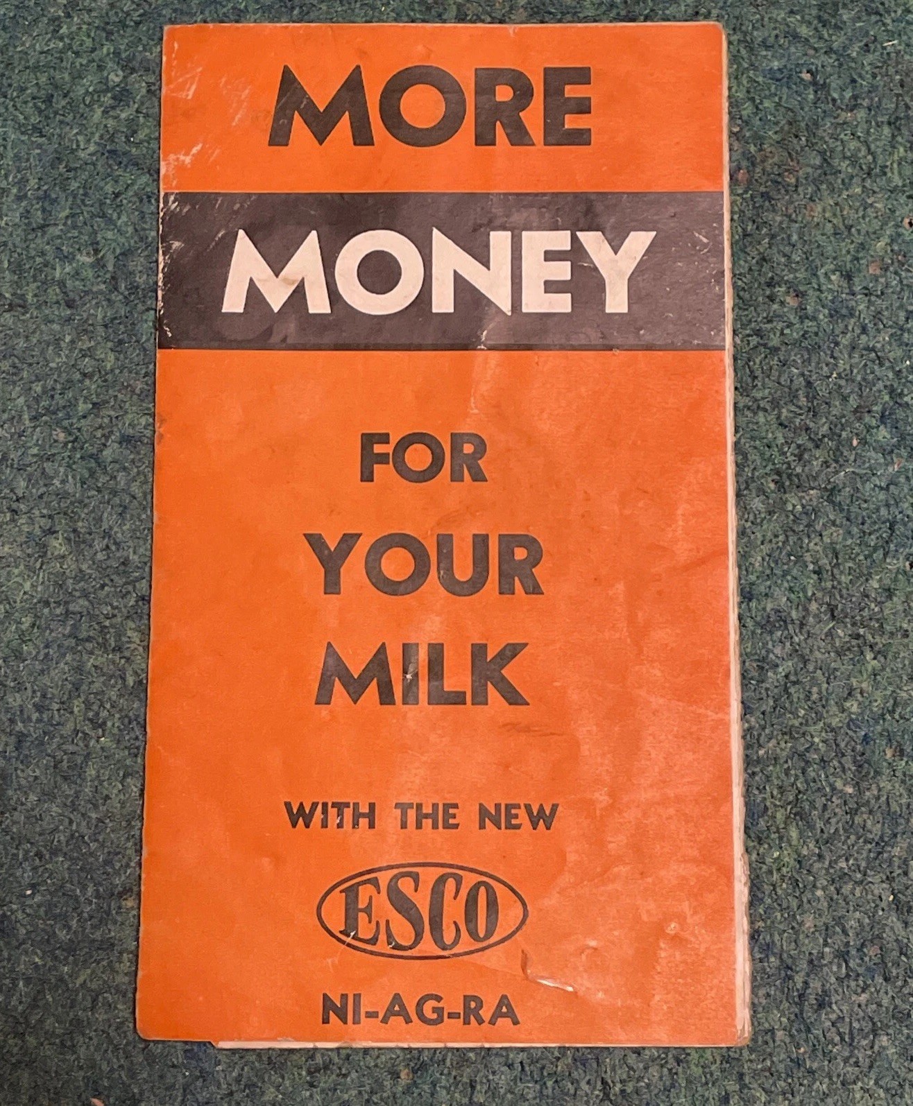 More Money for your Milk- Esco Ni-Ag-Ra Brochure