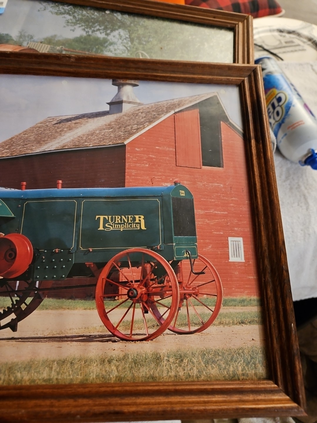 Framed Picture Of Vintage Turner Simplicity Tractor F1