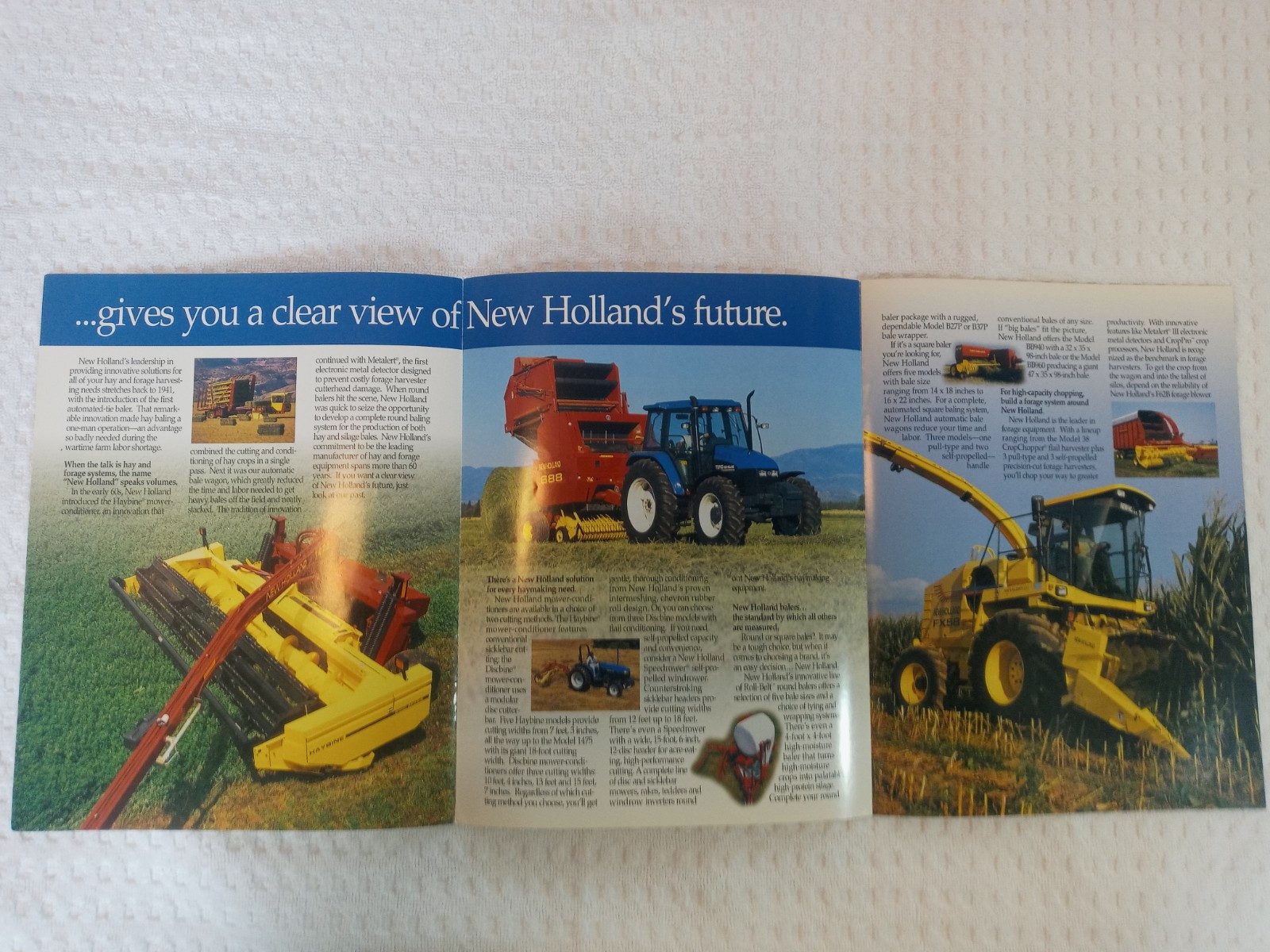 New Holland Round Baler Skid Steer Windrower Assorted Sales Brochures Lot Of 9