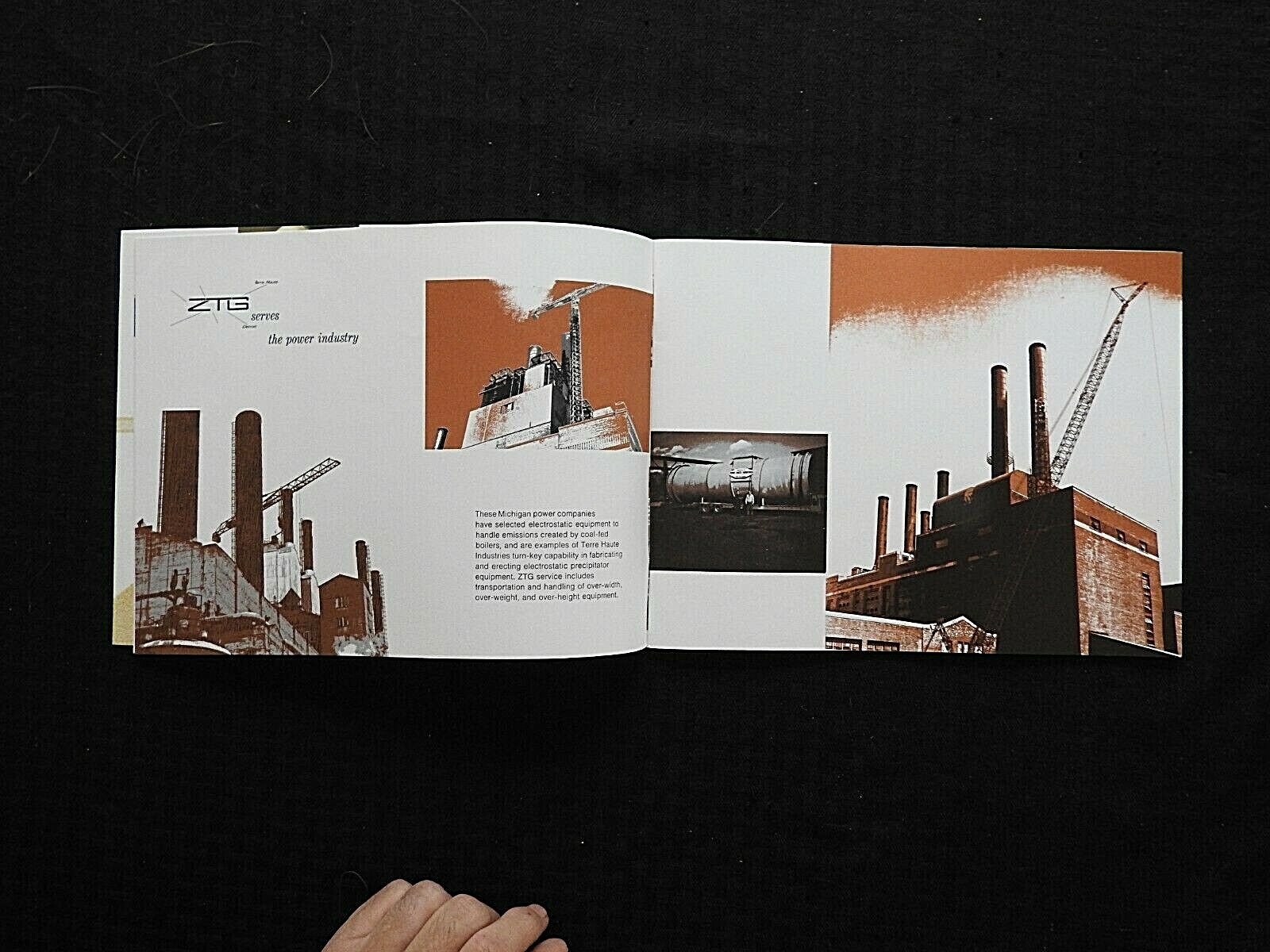 c1970 ZTG HANS J. ZACH TERRE HAUTE GROUP SHEET METAL FABRICATION BROCHURE MINTY