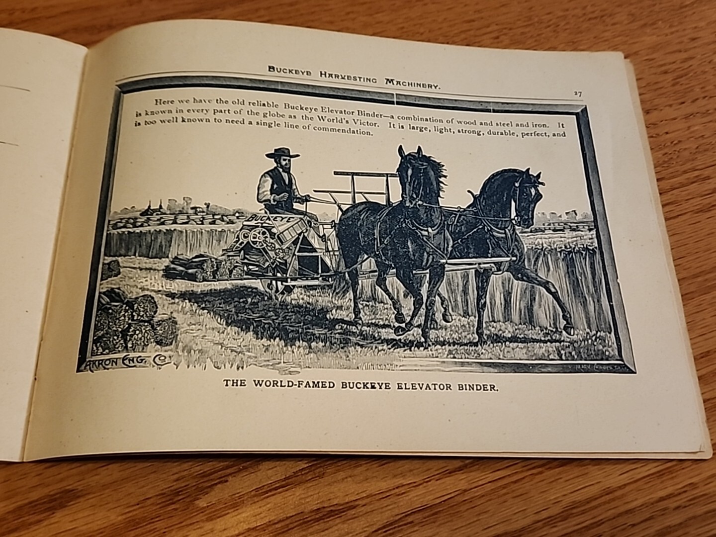1891 Buckeye Harvesting Machines Aultman Miller Co Catalog Farm Implements
