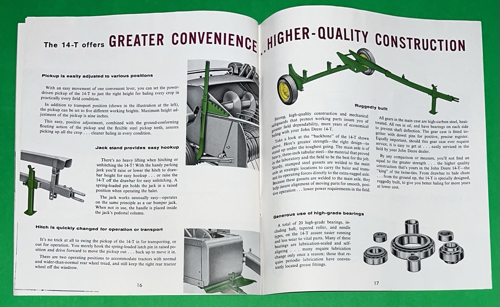 John Deere 14-T Baler For 1960 Brochure FCCA25