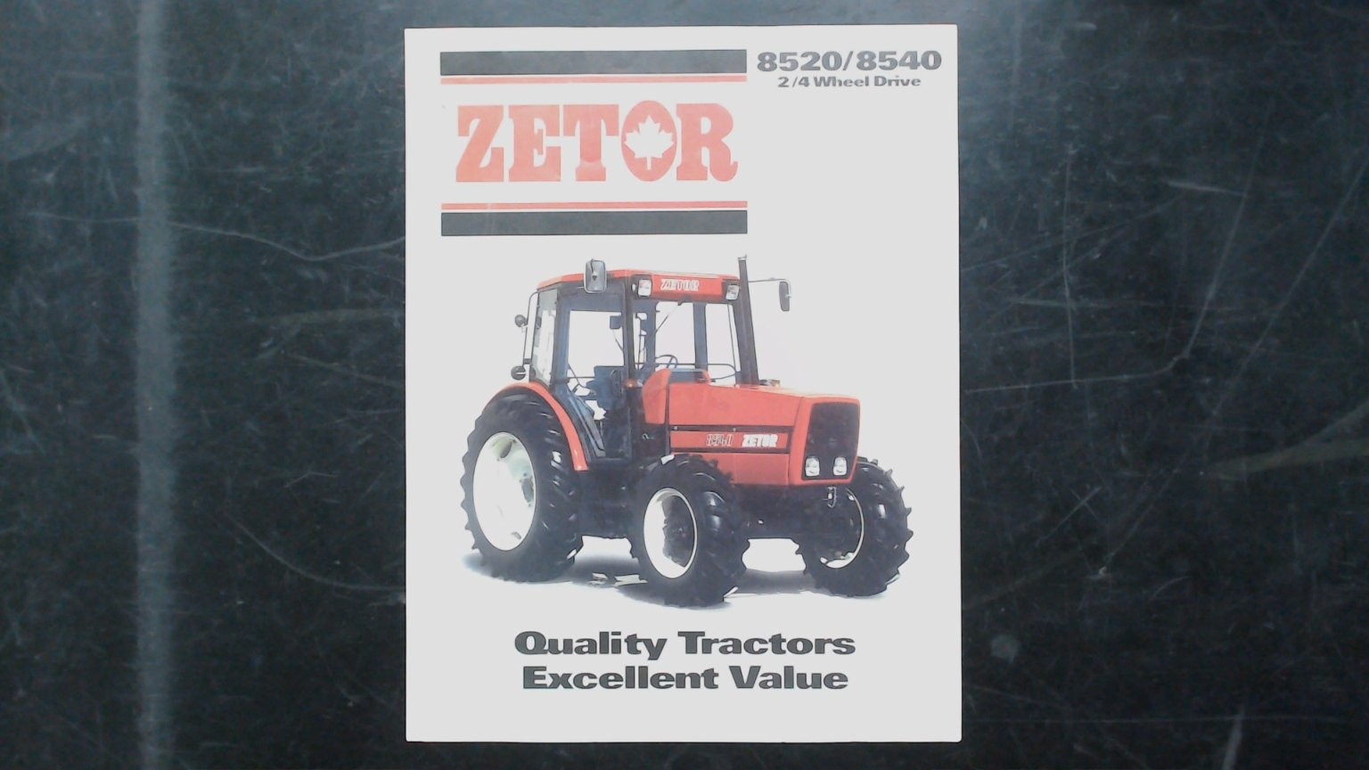 Zetor 8520/8540 Tractor Brochure 2/4 Wheel Drive Vintage Farm