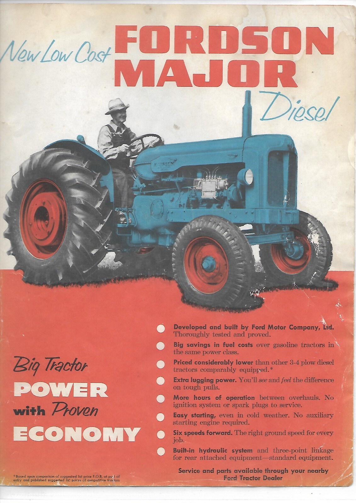 Farm Tractor Brochure – Fordson Major Diesel – c1947 (F7797)
