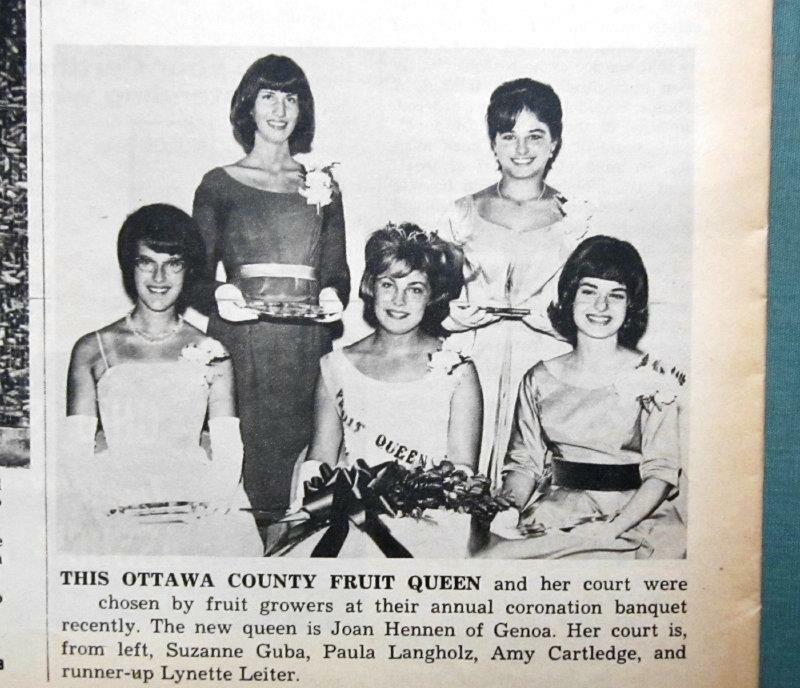 Original 1964 Farm Youth Article Featuring Joan Hennen of Genoa Ohio Fruit Queen