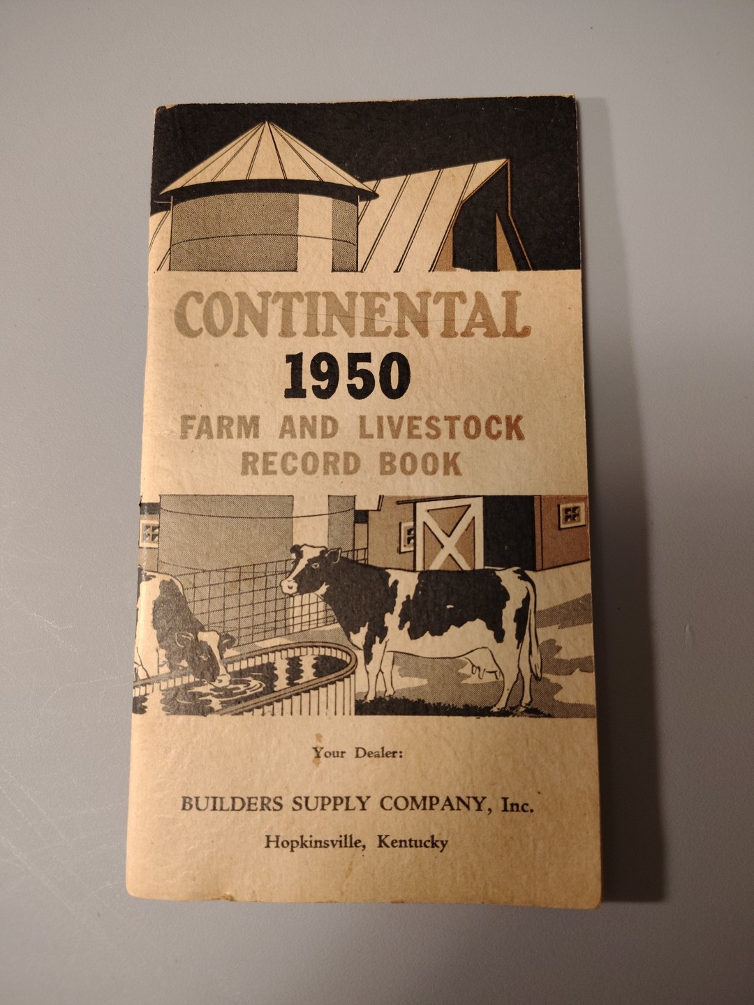 1950 Builders Supply Company Farm And Livestock Record Book Hopkinsville KY