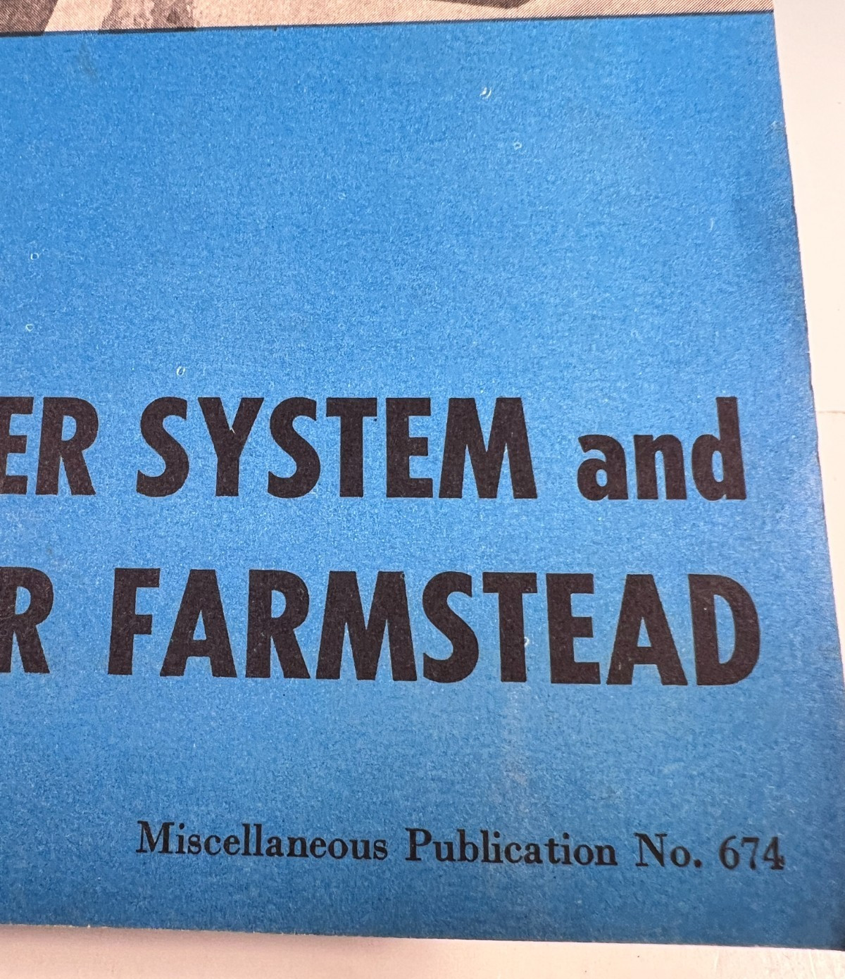 Vintage Planning Electric Water System & Plumbing Farmstead Dept of Agriculture.