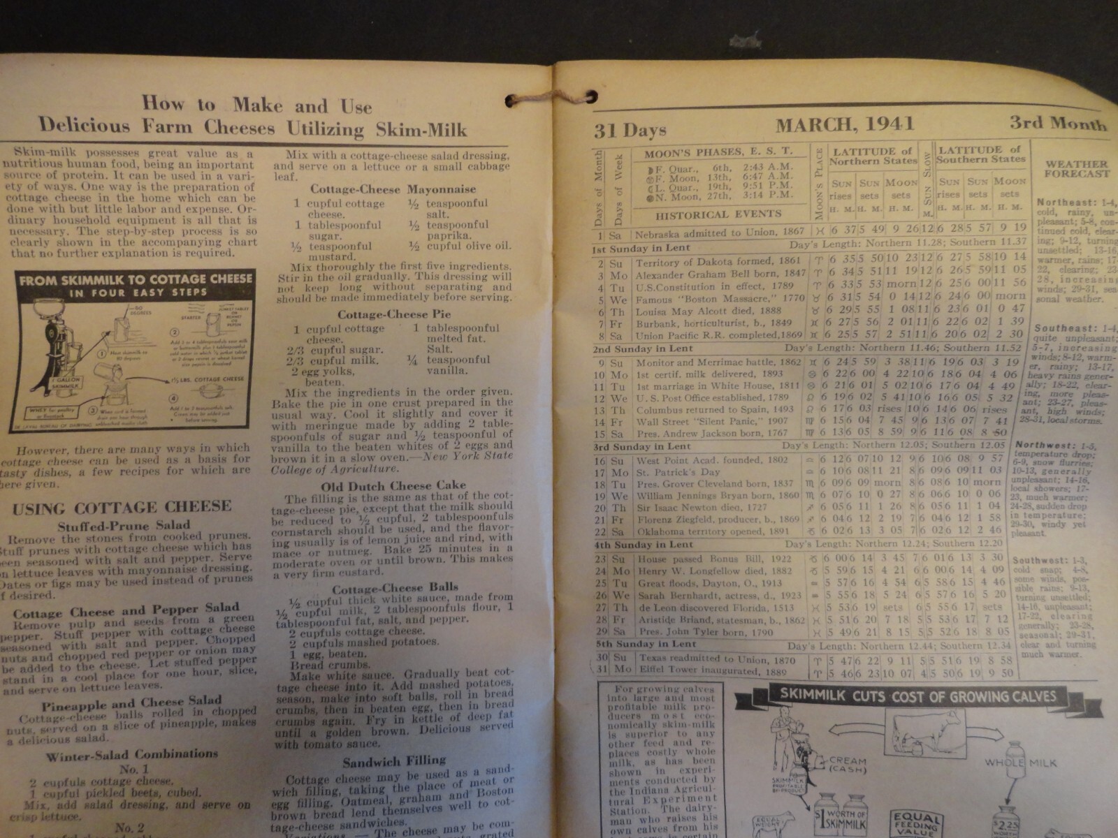 1941 DE LAVAL HANDY REFERENCE YEARBOOK DAIRY FARM SEPARATOR MILKER ARCADIA WI