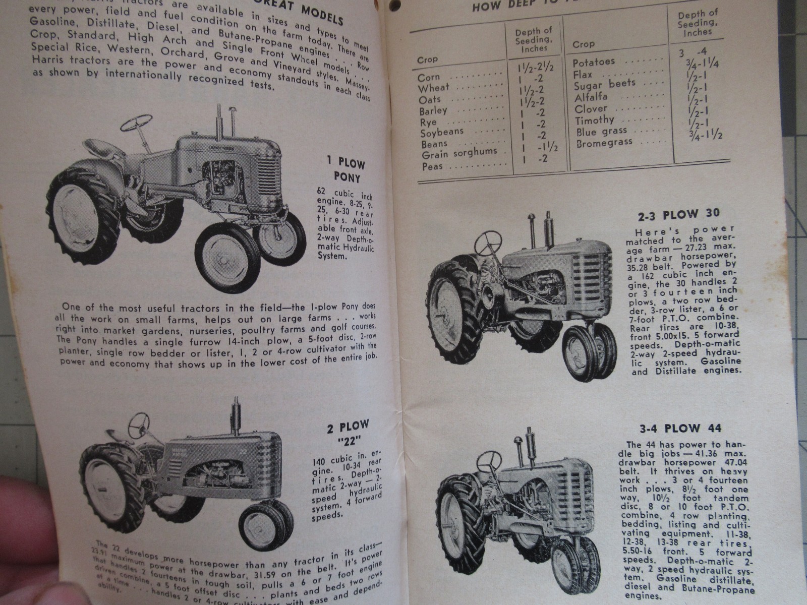 Massey – Harris Farmers Handy Guide 1952 – 1953 Booklet