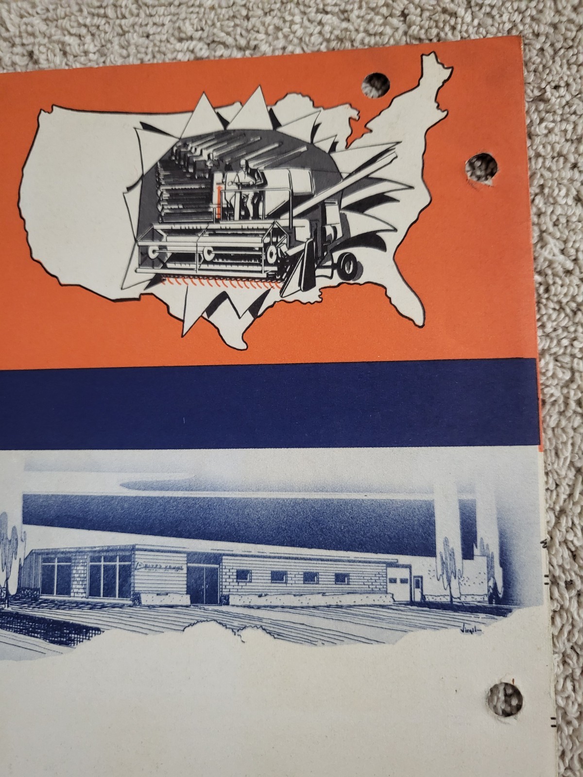 Vintage 1966 Brochure ROPER-WRIGHT HYDRAULIC Combine HEADER CONTROL FARM AG