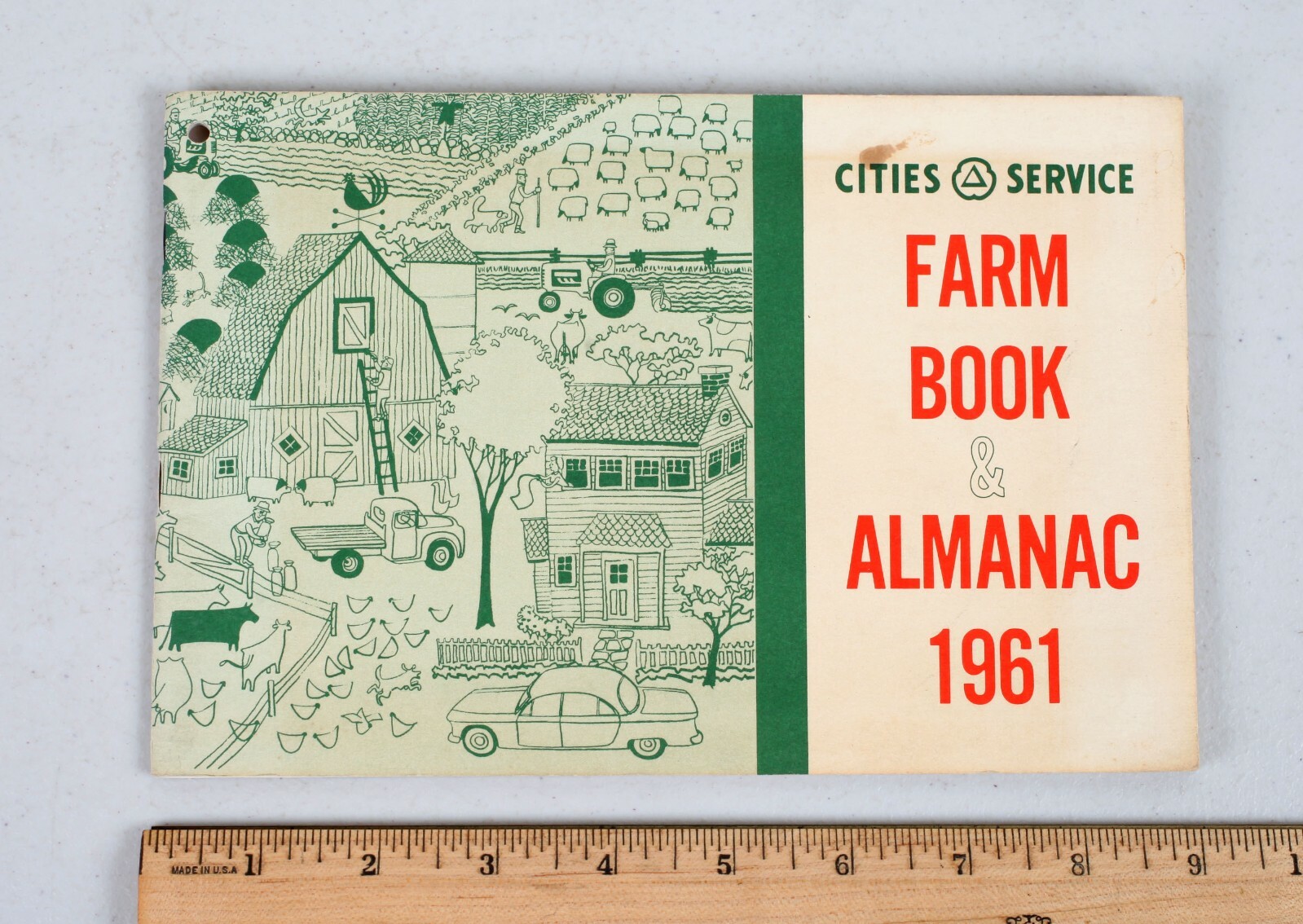Vintage 1961 Cities Service Farm Book Almanac