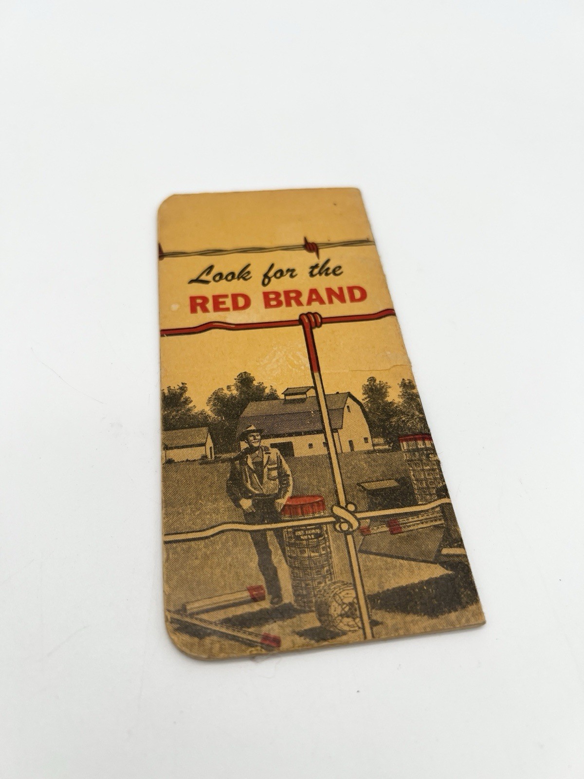 Vintage 40s Red Brand Fence Advertising Pocket Notebook USA Farm Promo Ephemera