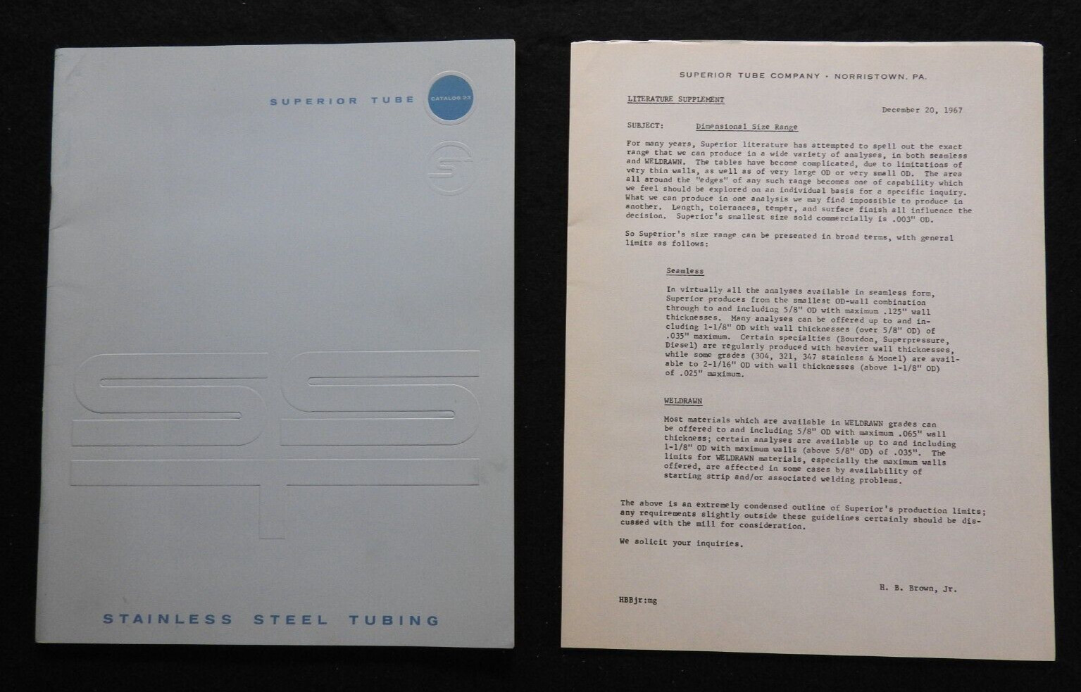 1965 Superior Tubing Co Stainless Steel Tubing Engineering Catalog Norristown PA