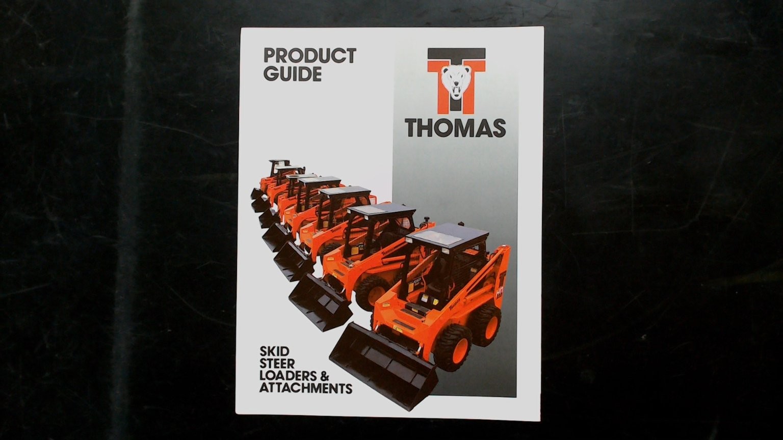 Thomas Skid Steer Loaders & Attachments Brochure 1996 Agriculture