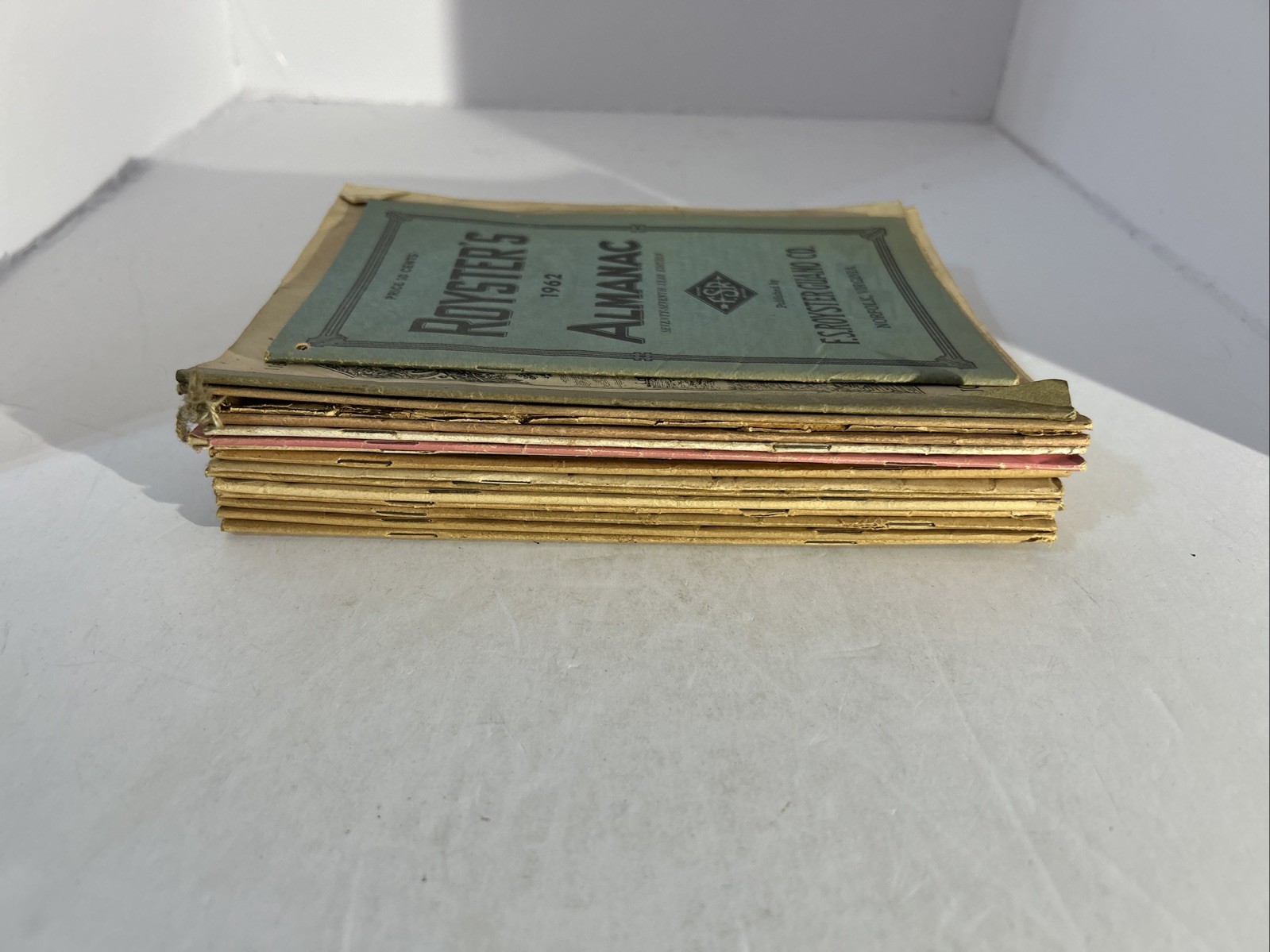 Agricultural Almanac Lot Of 16, Plus One Royster’s Almanac 1962