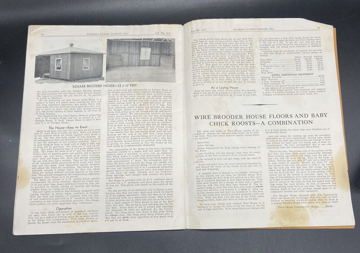 1937 Louisiana Lumber Company Catalog Cairo Illinois Wood Farm Implement Parts
