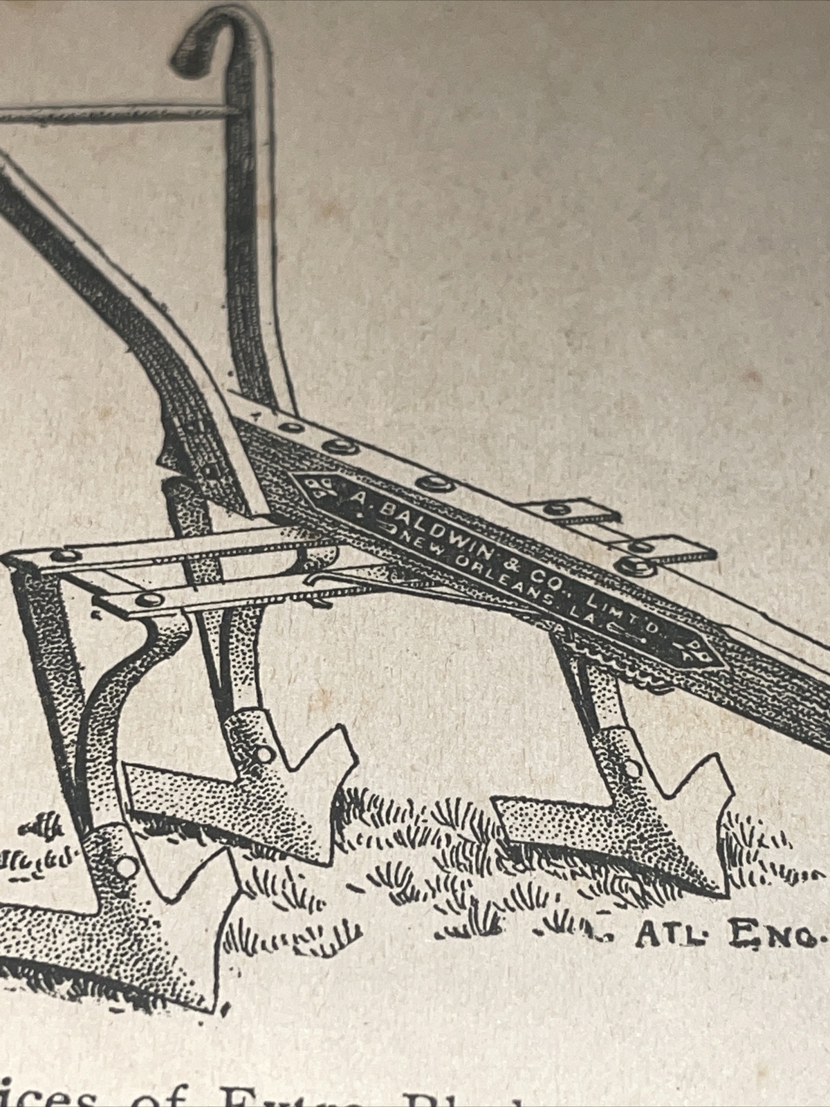 1891 Baldwin – Eureka Cultivator Farm Advertising – New Orleans – LA