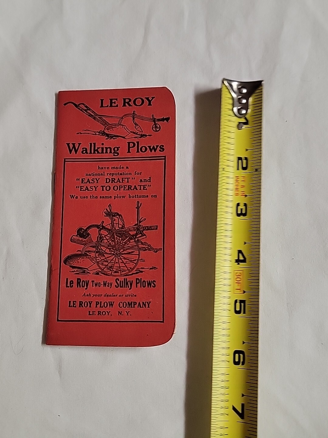 1920’s Le Roy Walking Plows Rare Mint Shape Advertising Memorabilia Bright Color