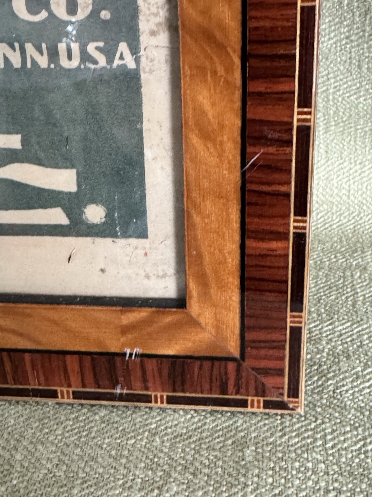 Early 1900’s International Louse Lice Killer Advertising Poster In Maple Frame