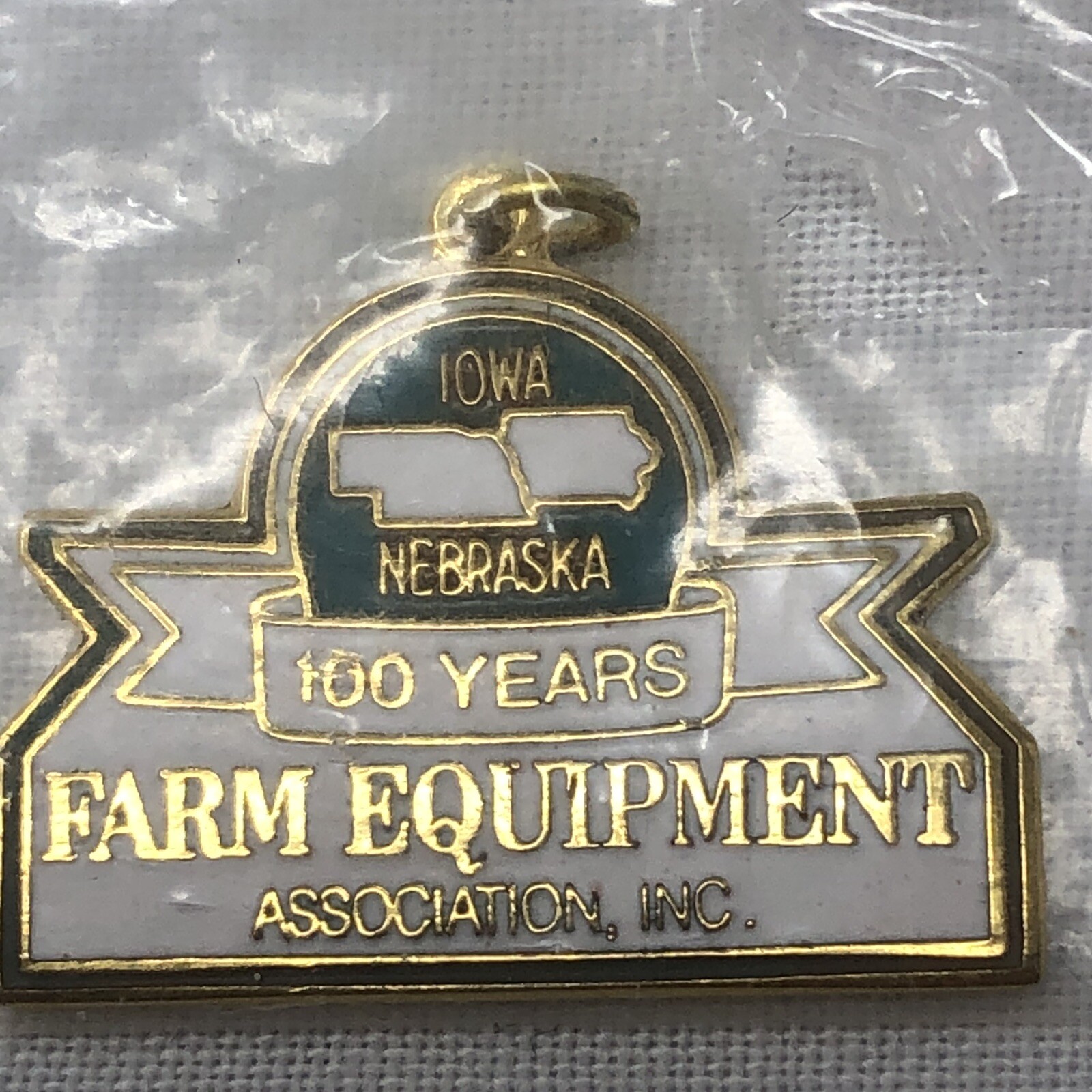 Iowa Nebraska Farm Equipment Dealers Association 100 Years Key Chain Charm Fob