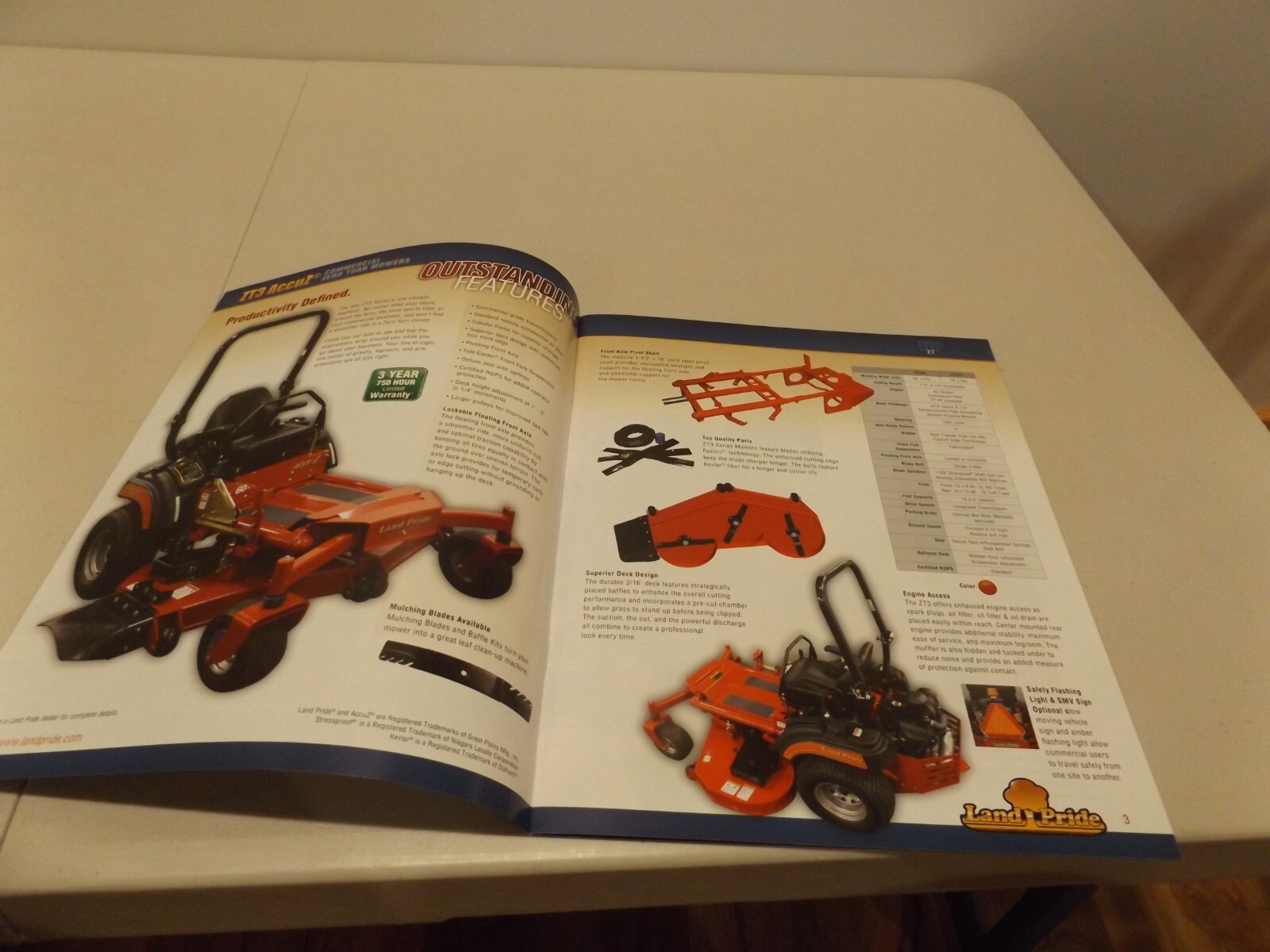 LAND PRIDE ZERO TURN MOWERS, 8/9/13