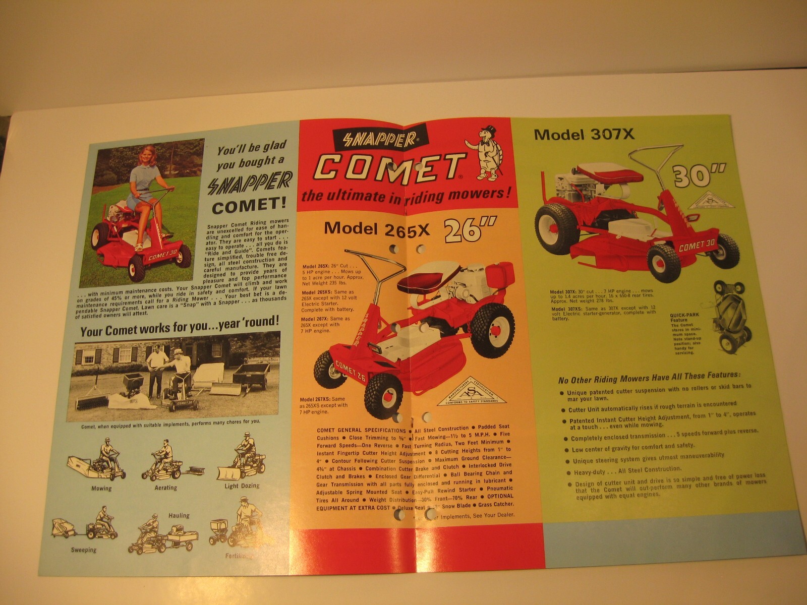 Snapper Mowers And Tillers Sales Brochure Old McDonough