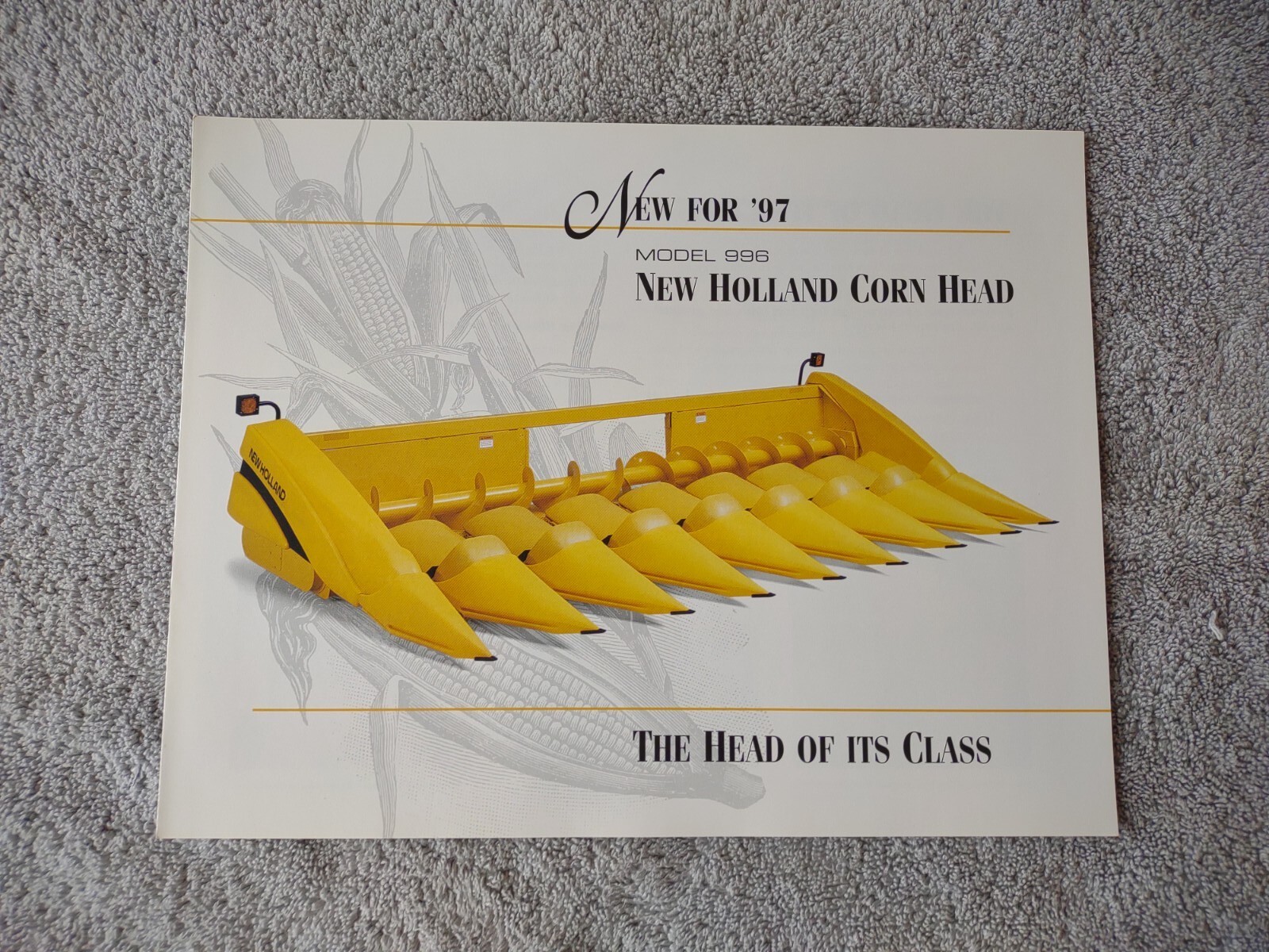 New Holland 996 Corn Head Sales Brochures. Lot Of 15.
