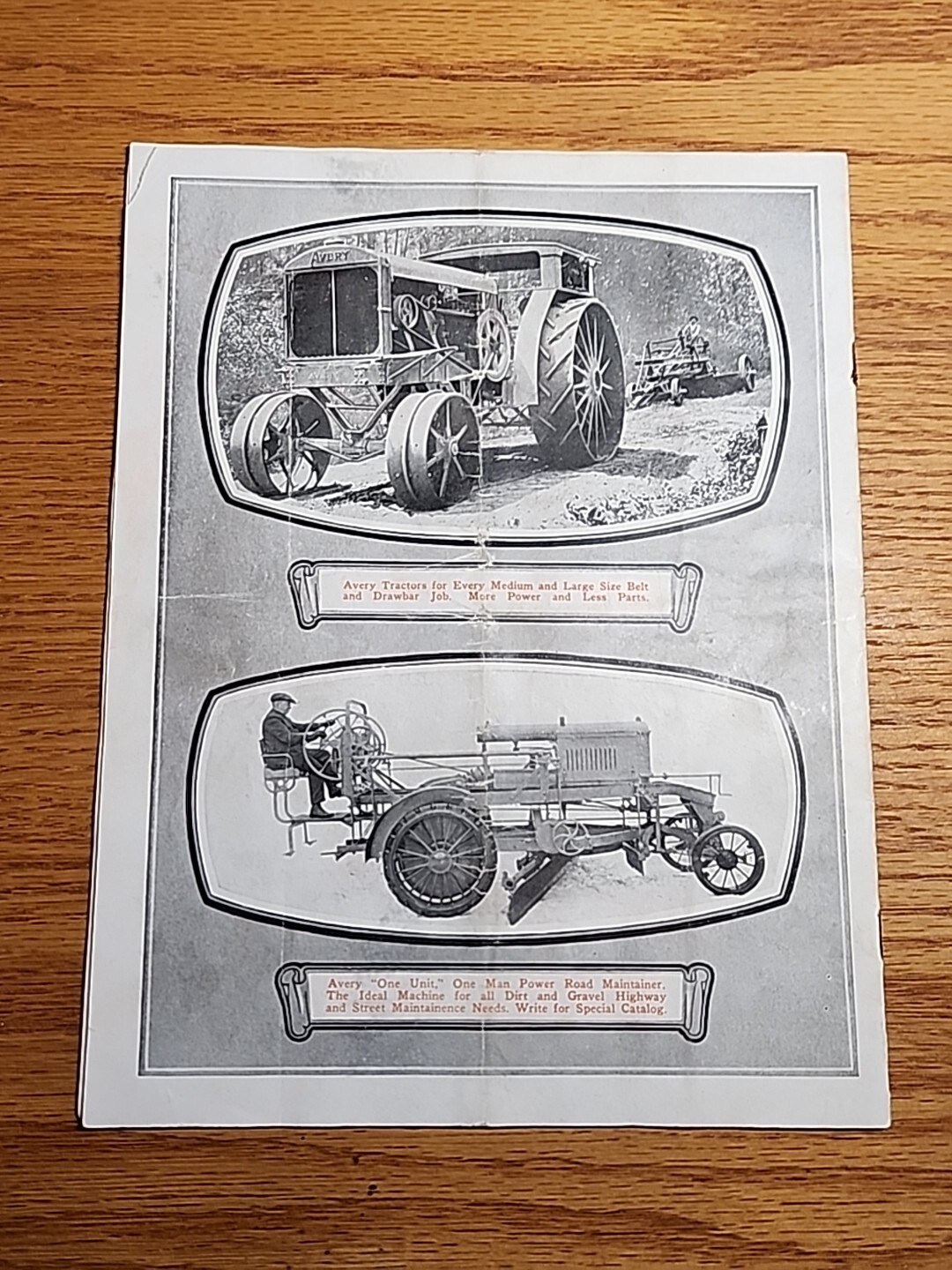 Avery Farming Threshing Road Tractor Catalog Brochure Peoria IL