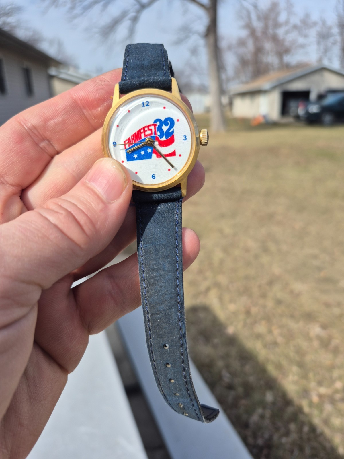 1982 FARMFEST &rsquo;82 Minnesota Antique Tractors Working Wristwatch Works!
