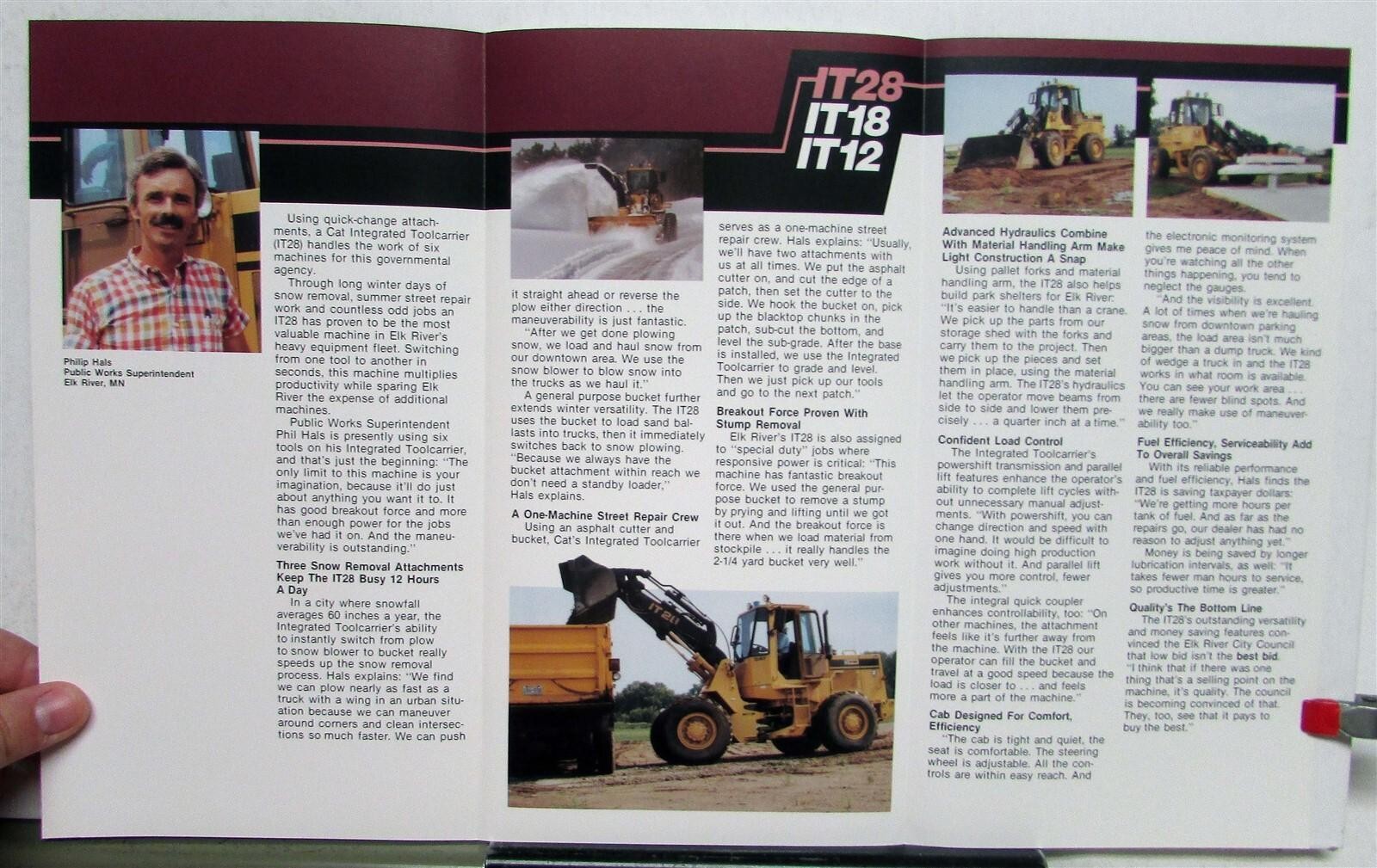 Caterpillar Integrated Toolcarriers Versatility Report Construction Tri-Folder