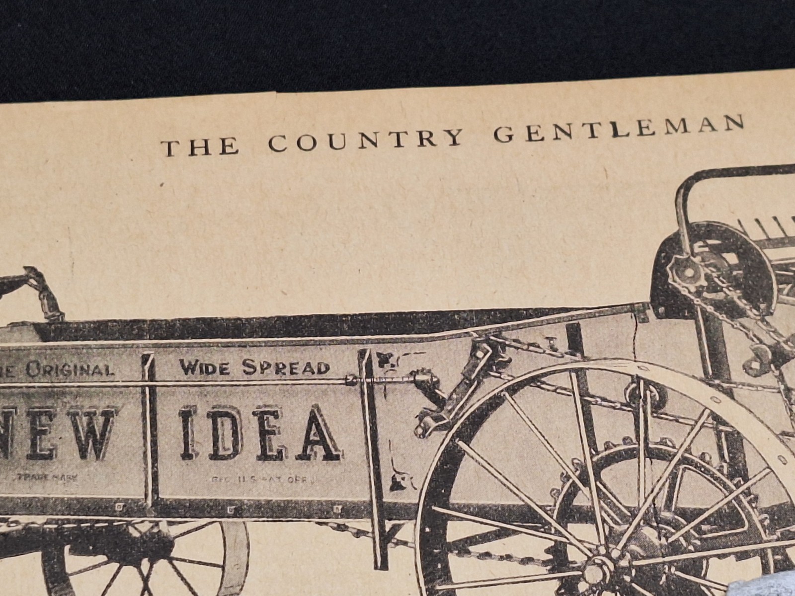 1925 NEW IDEA Original Print Ad Magazine Ad crop insurance 10&Prime;x13&Prime;