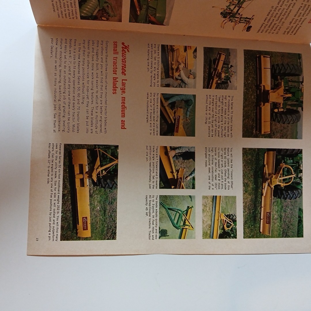 Kewanee Augers Mills Wagons Elevator Disk Brochure Catalog Farm Equipment