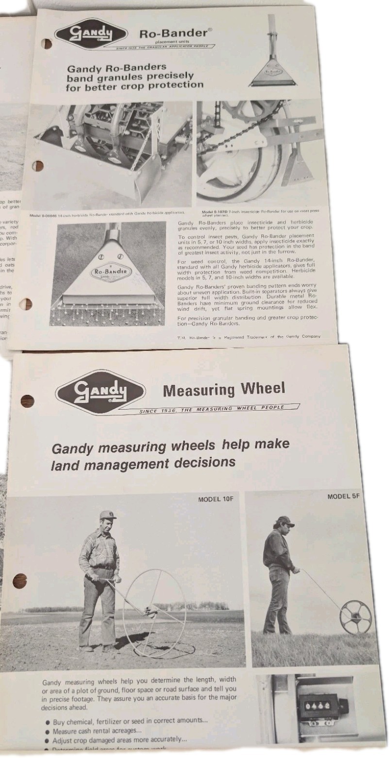 Gandy Company Catalog And 13 Farm Attachment Implement Advertisement Brochures