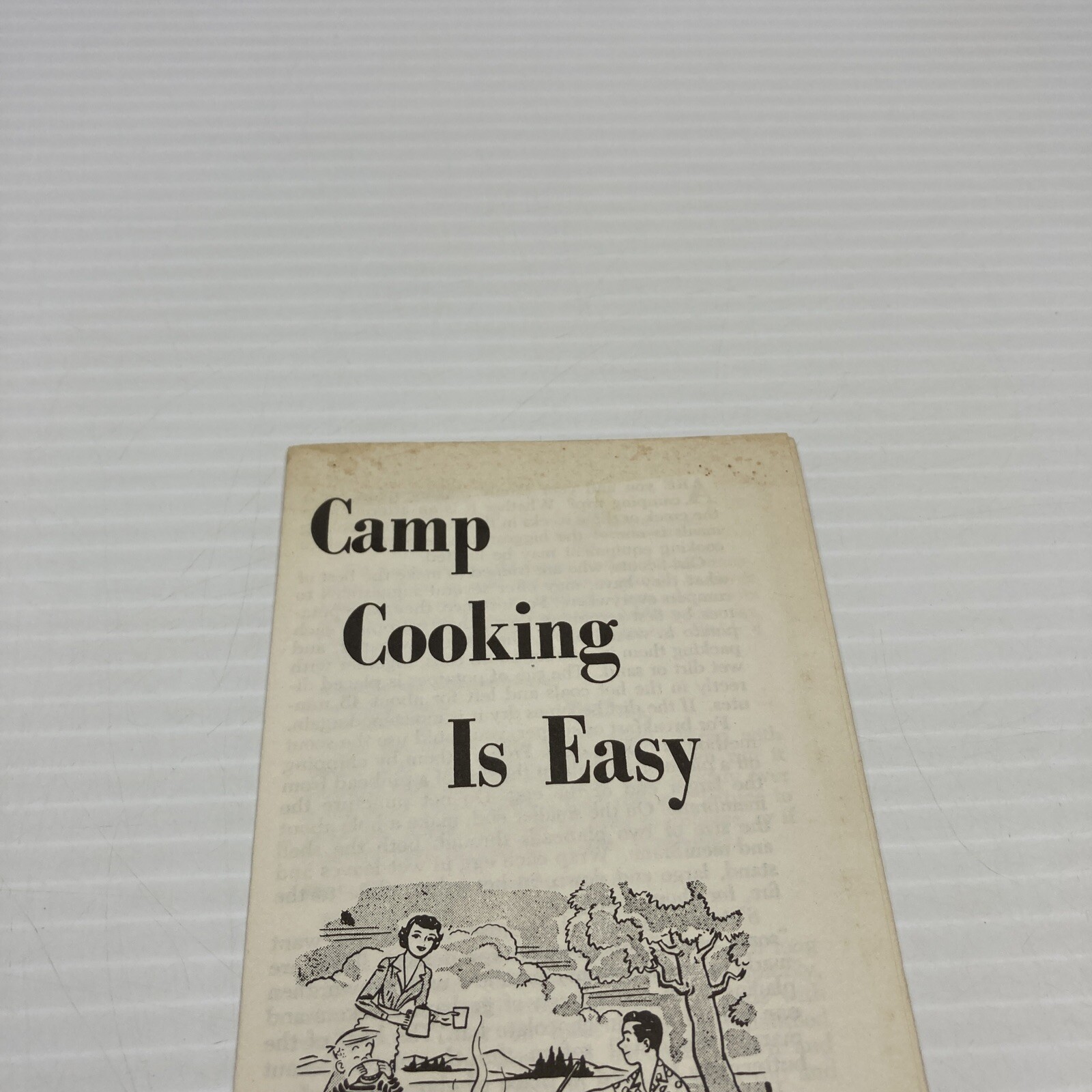 The Progressive Farmer Pamphlets Camp Cooking is Easy Cook and Eat Outdoors