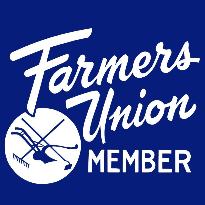 Farmers Union Member NEW Metal Sign: 12×12&Prime; Square – Free Shipping, Made in USA