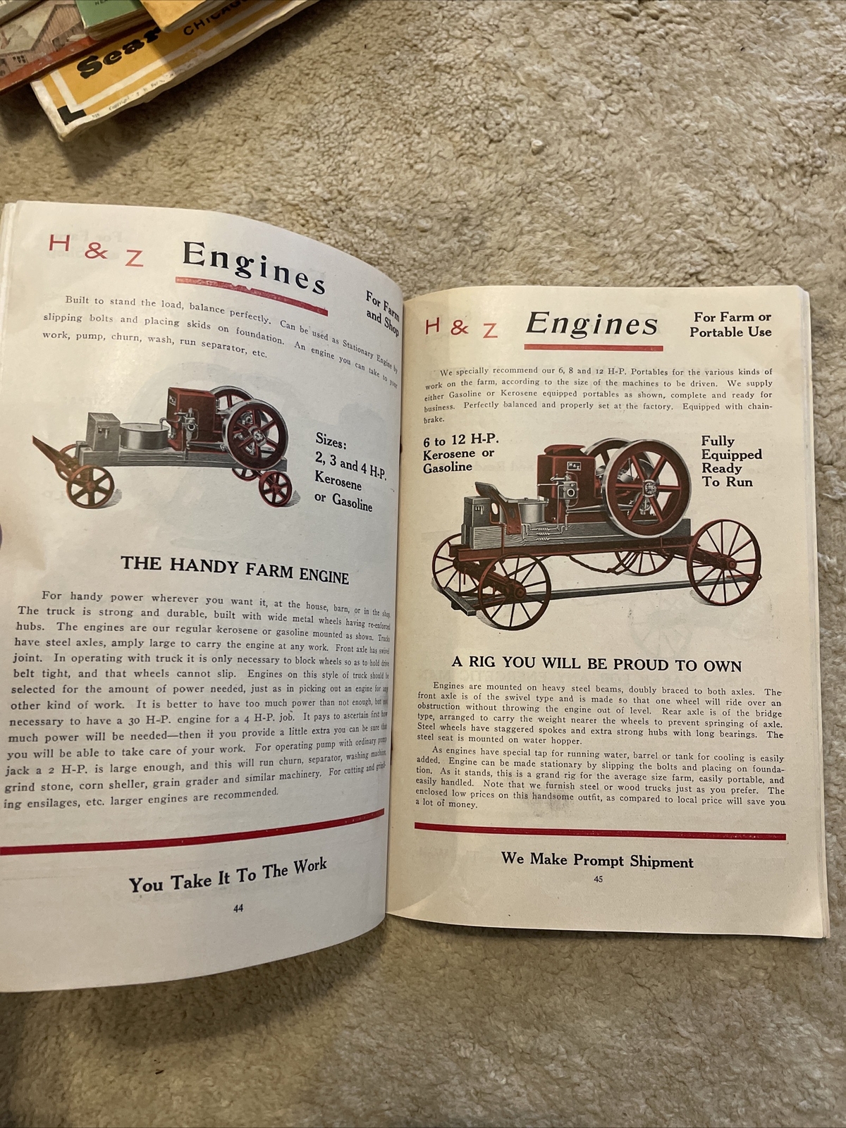 Vintage Hertzler & Zook Machinery And Farm Implement Catalog 1918 Catalog No.11