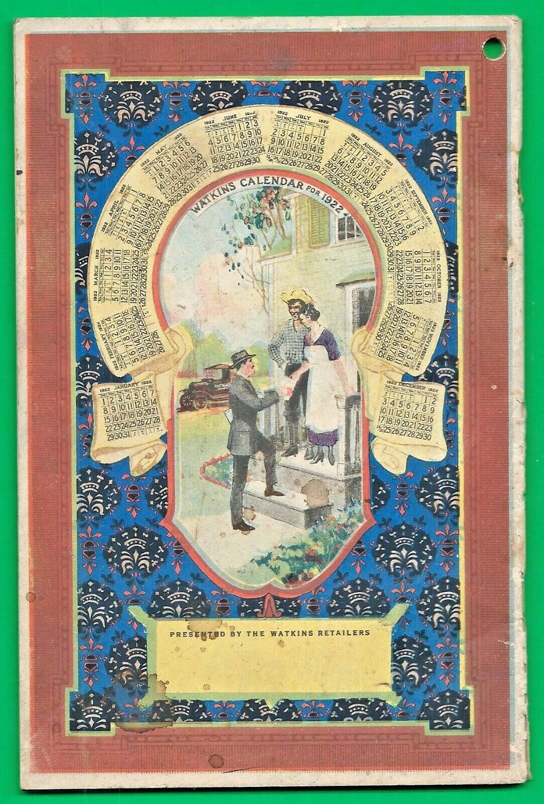 1922 WATKINS ALMANAC and HOME DOCTOR & COOK BOOK ~ MAIL-ORDER ~ WINONA, MN