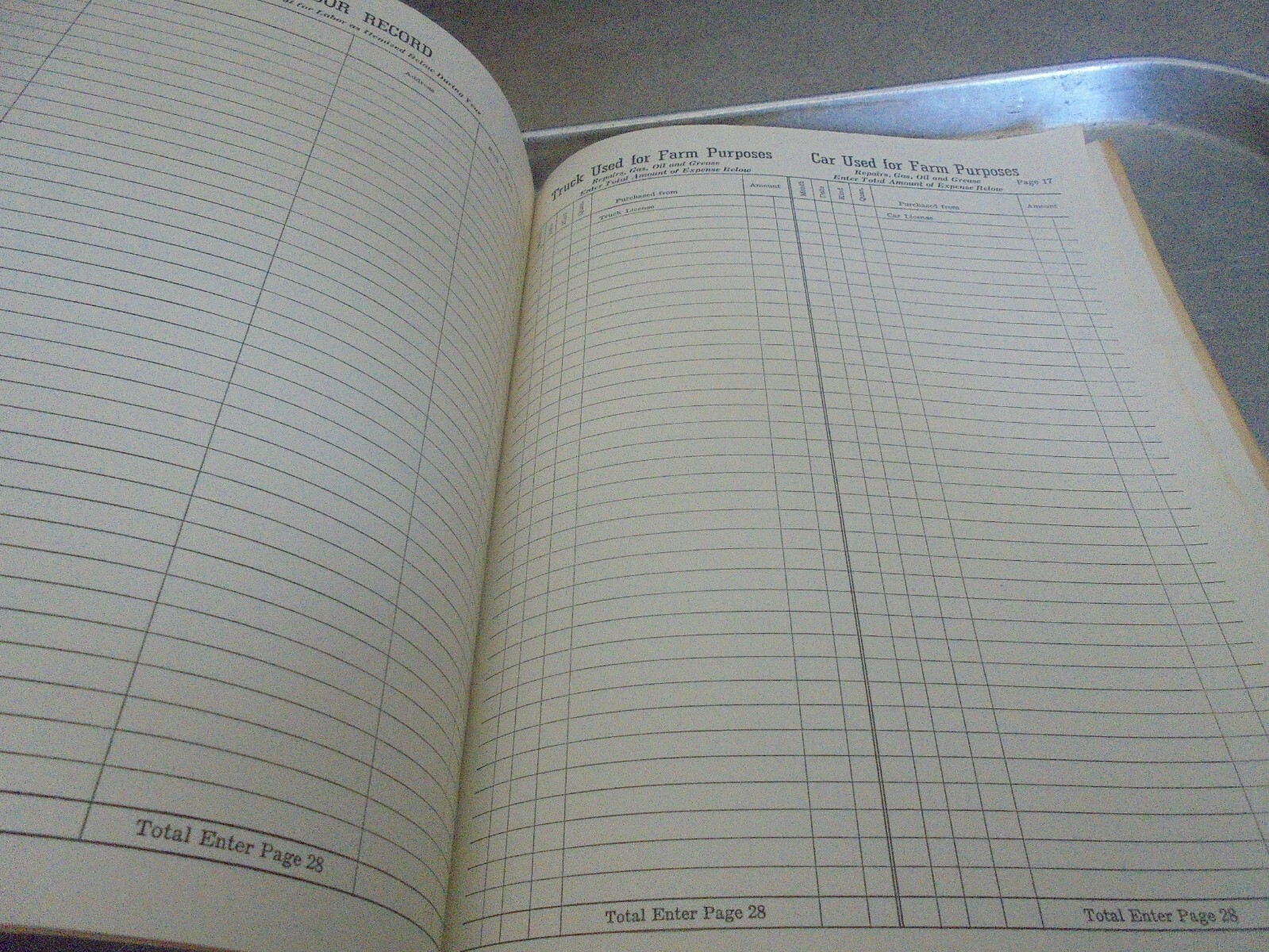Vintage 1952 Farm Record Book Eagle Roller Mill Co.