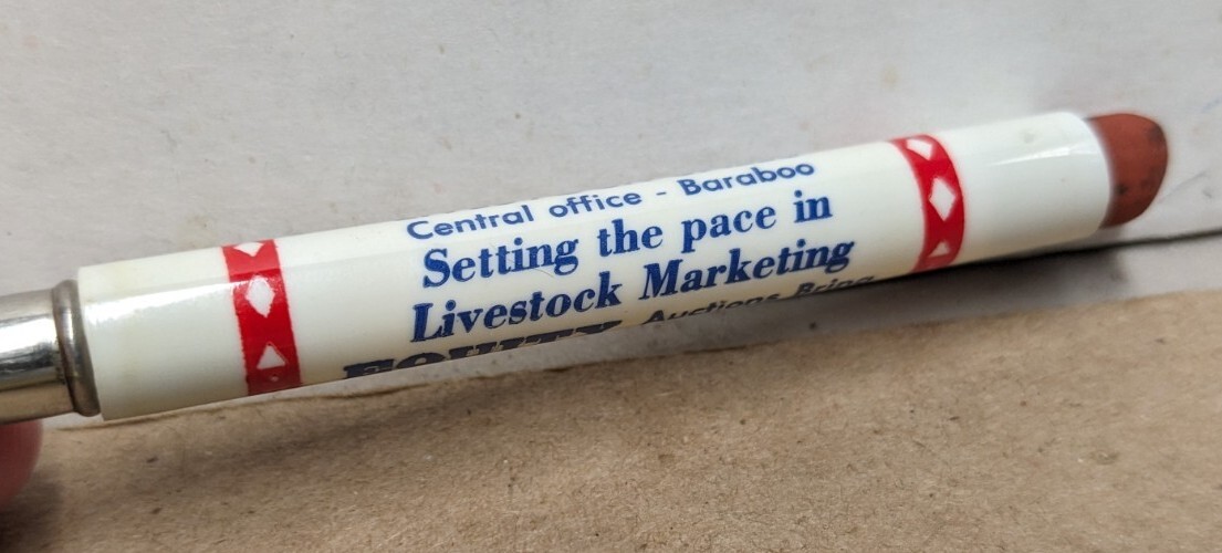 Equity Cooperative Livestock Sales Baraboo Wisconsin WI Bullet Pencil Case Only